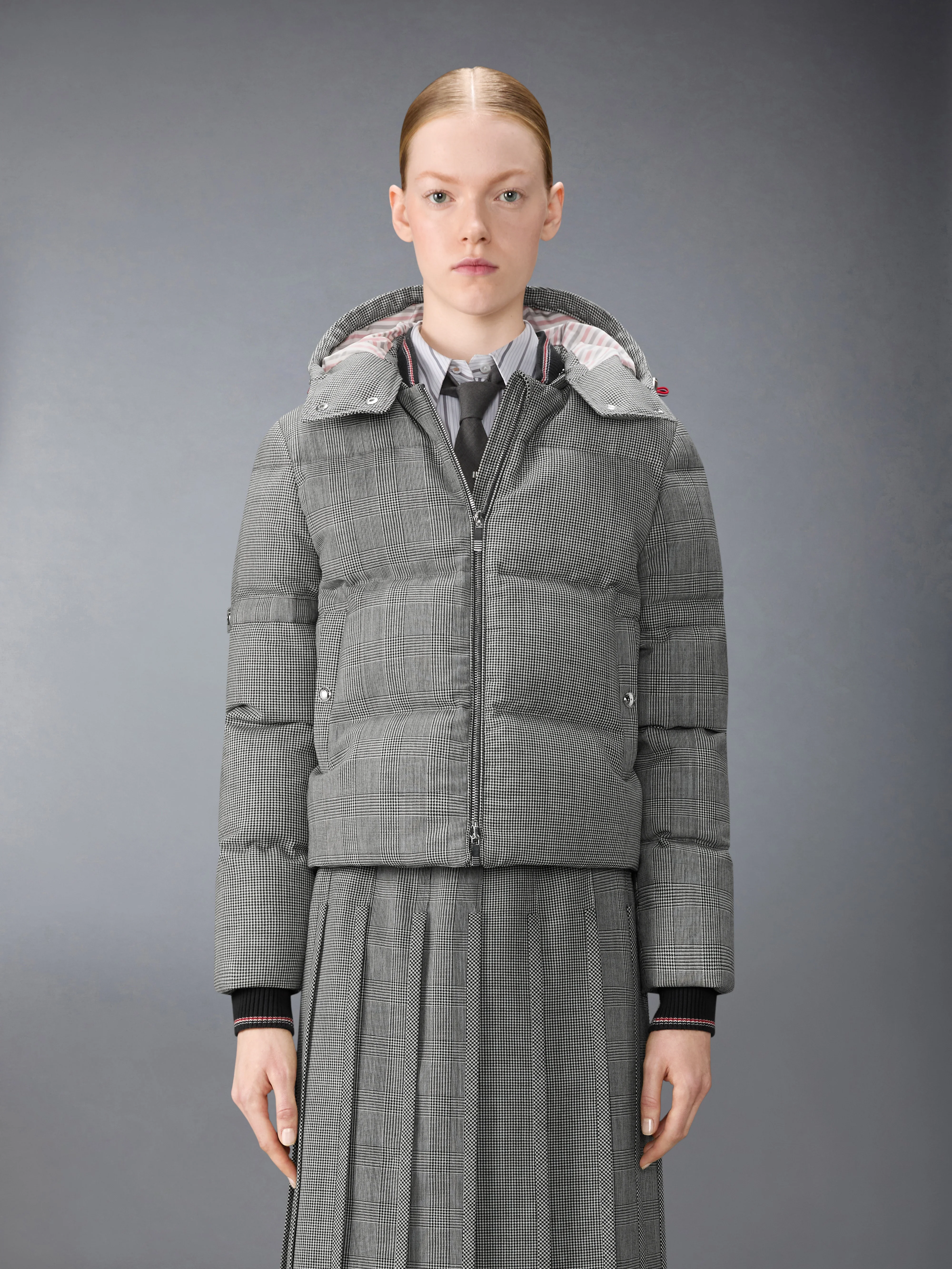 PRINCE OF WHALES FUNMIX WOOL DOWN FILLED  JACKET - Image 3