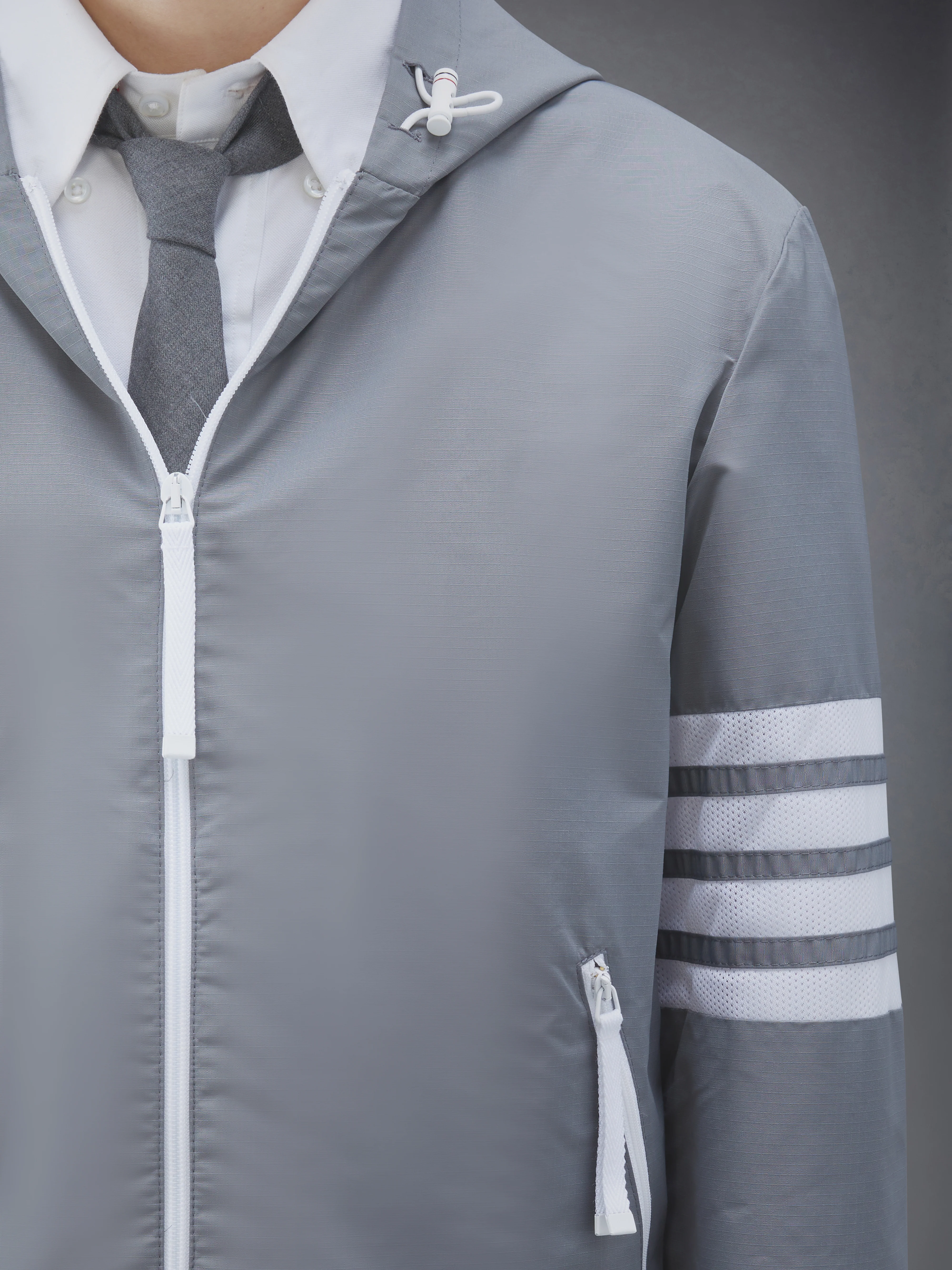 RIPSTOP MESH 4-BAR HOODED JACKET - Image 5