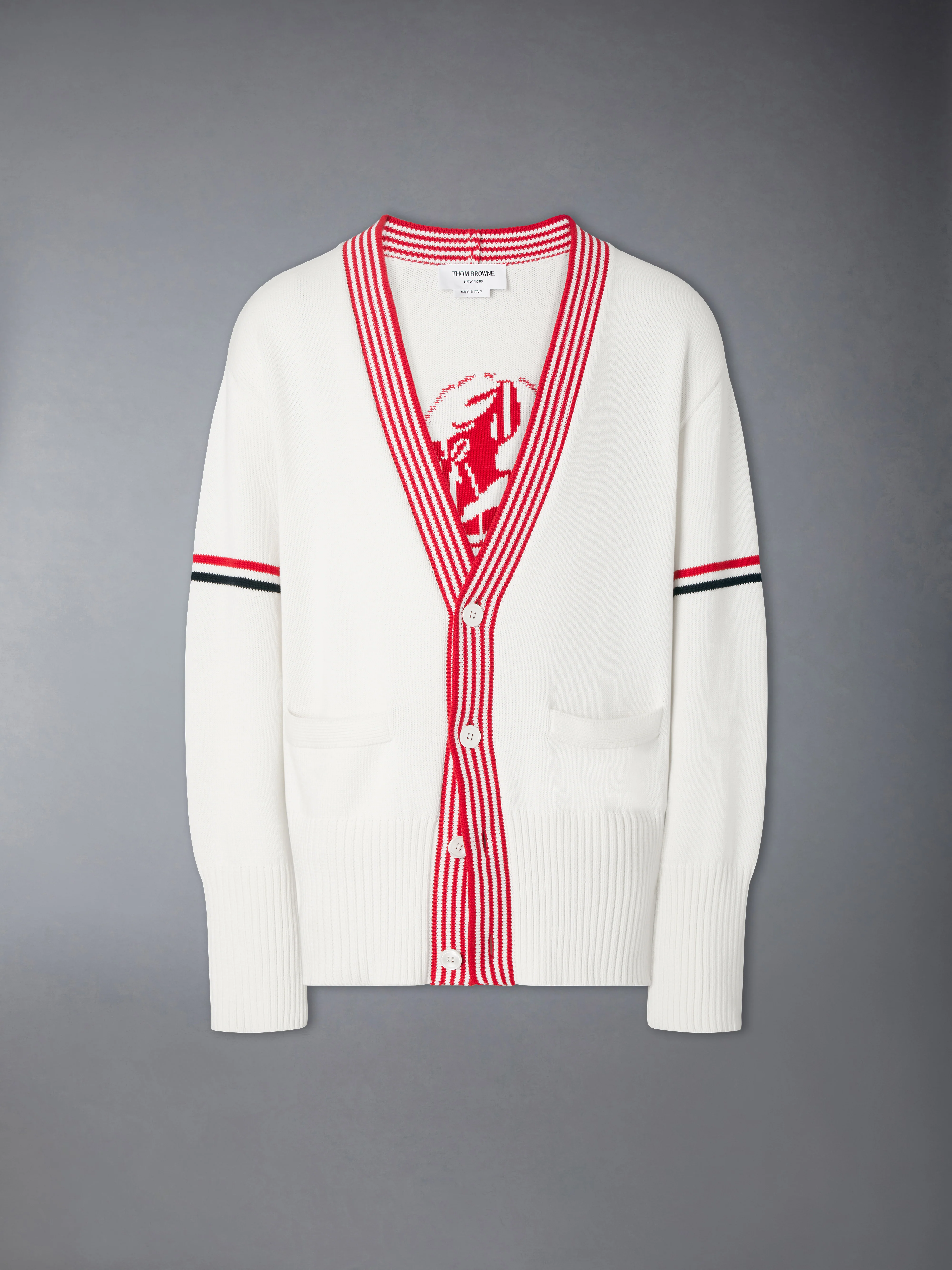 RWB ARMBAND LOBSTER JERSEY CARDIGAN - Image 5