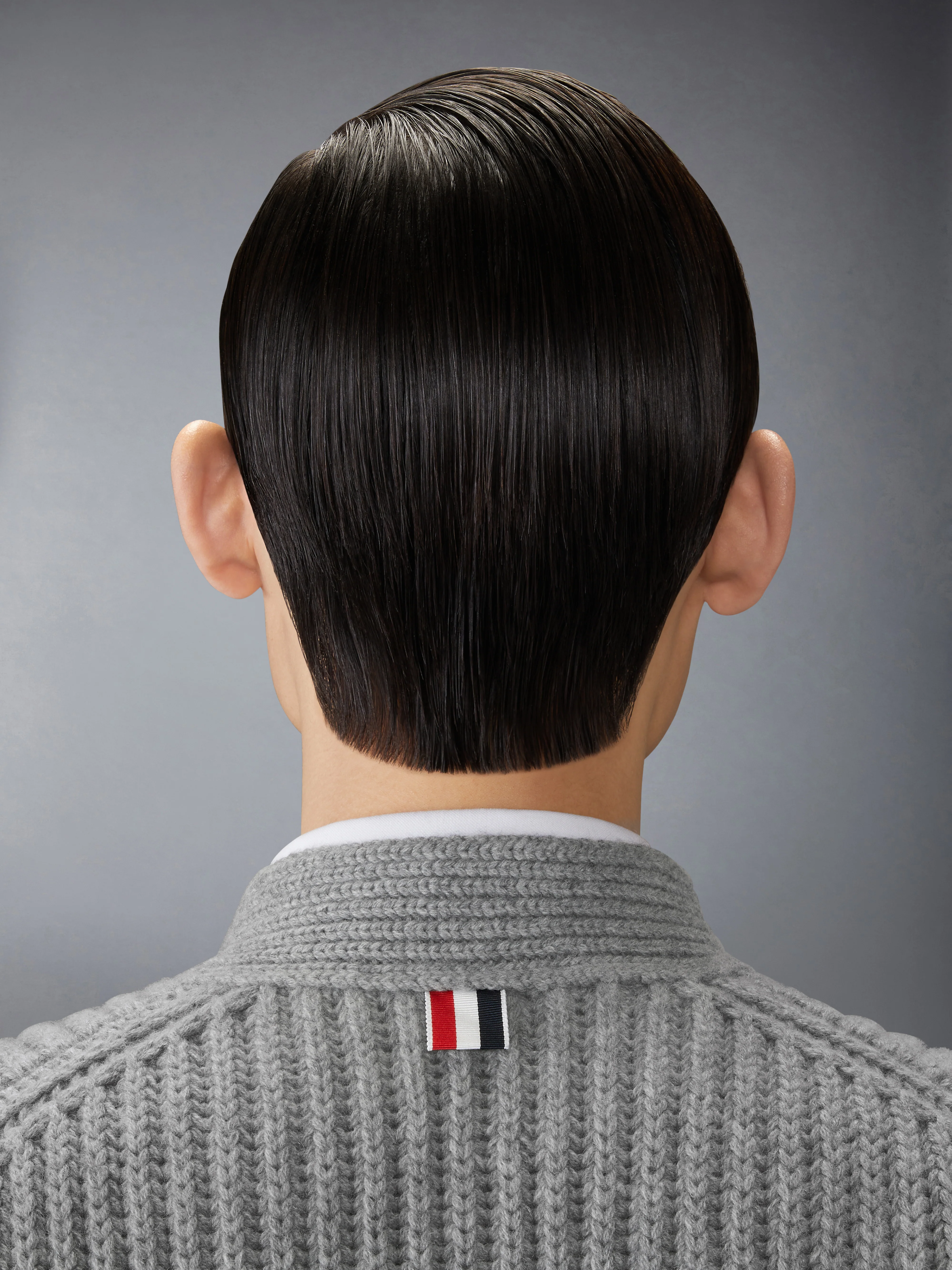 RWB STRIPE CASHMERE V NECK CARDIGAN - Image 5