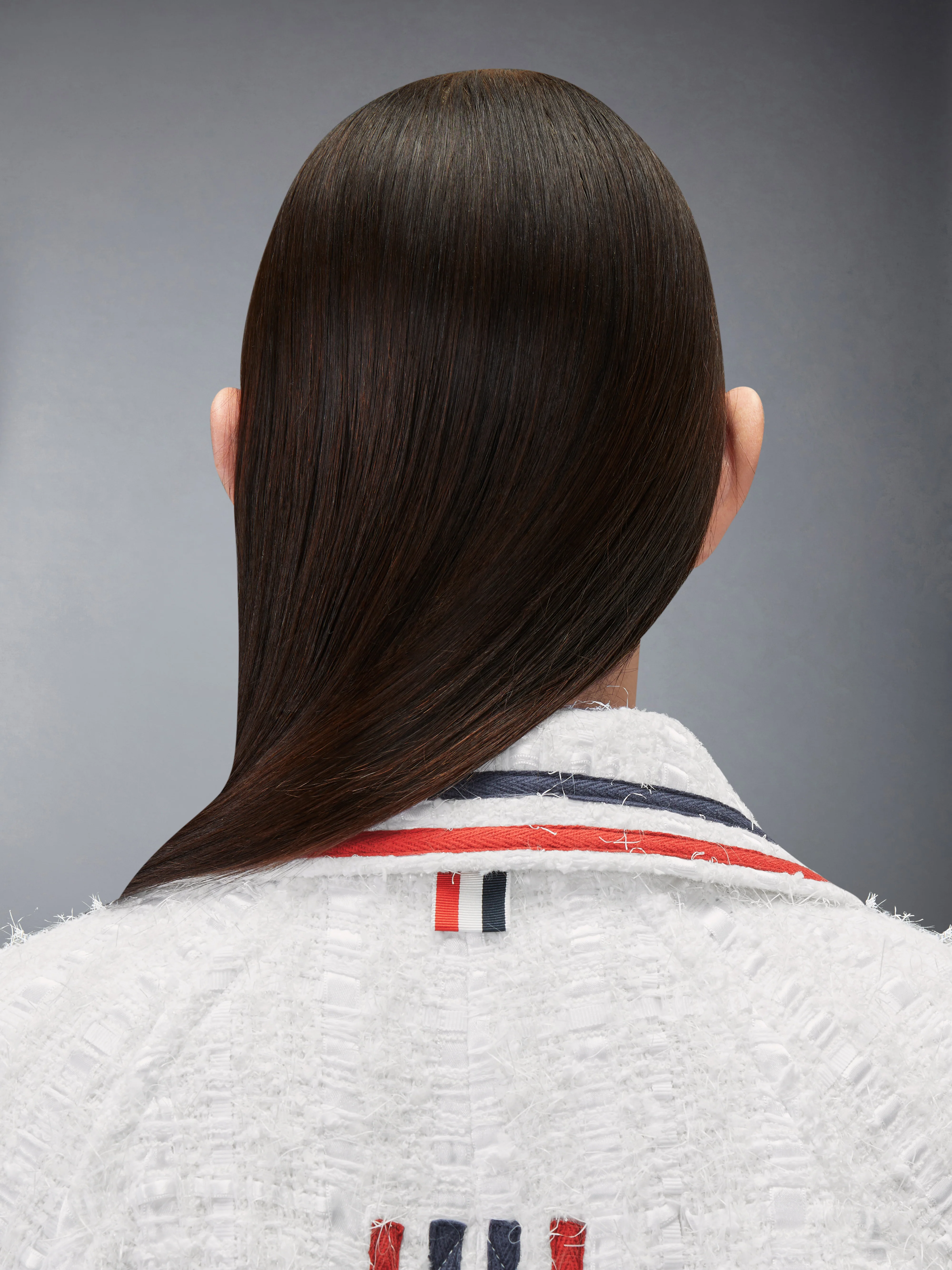 SATIN RIBBON TWEED RAGLAN COAT - Image 6