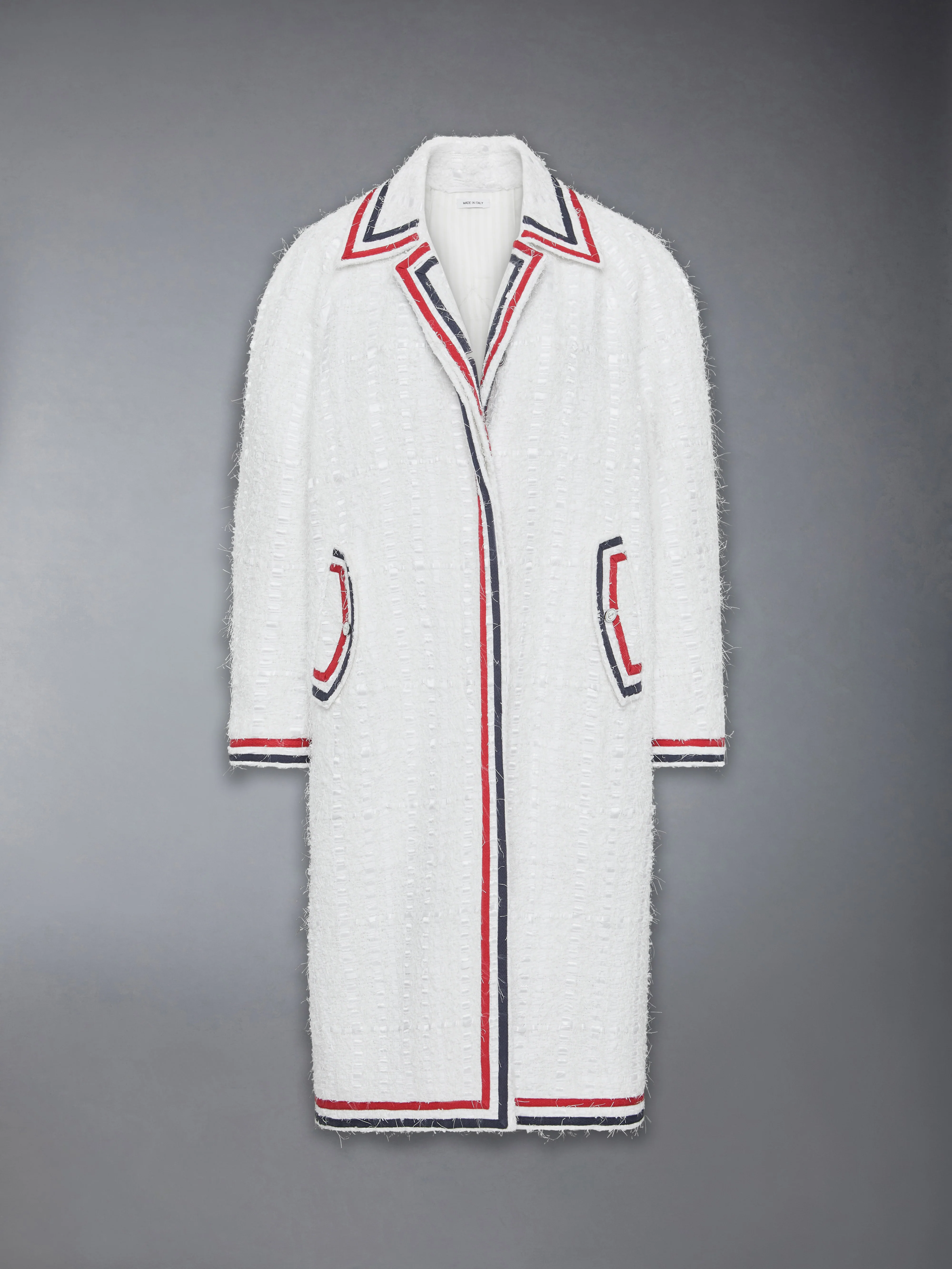 SATIN RIBBON TWEED RAGLAN COAT - Image 7