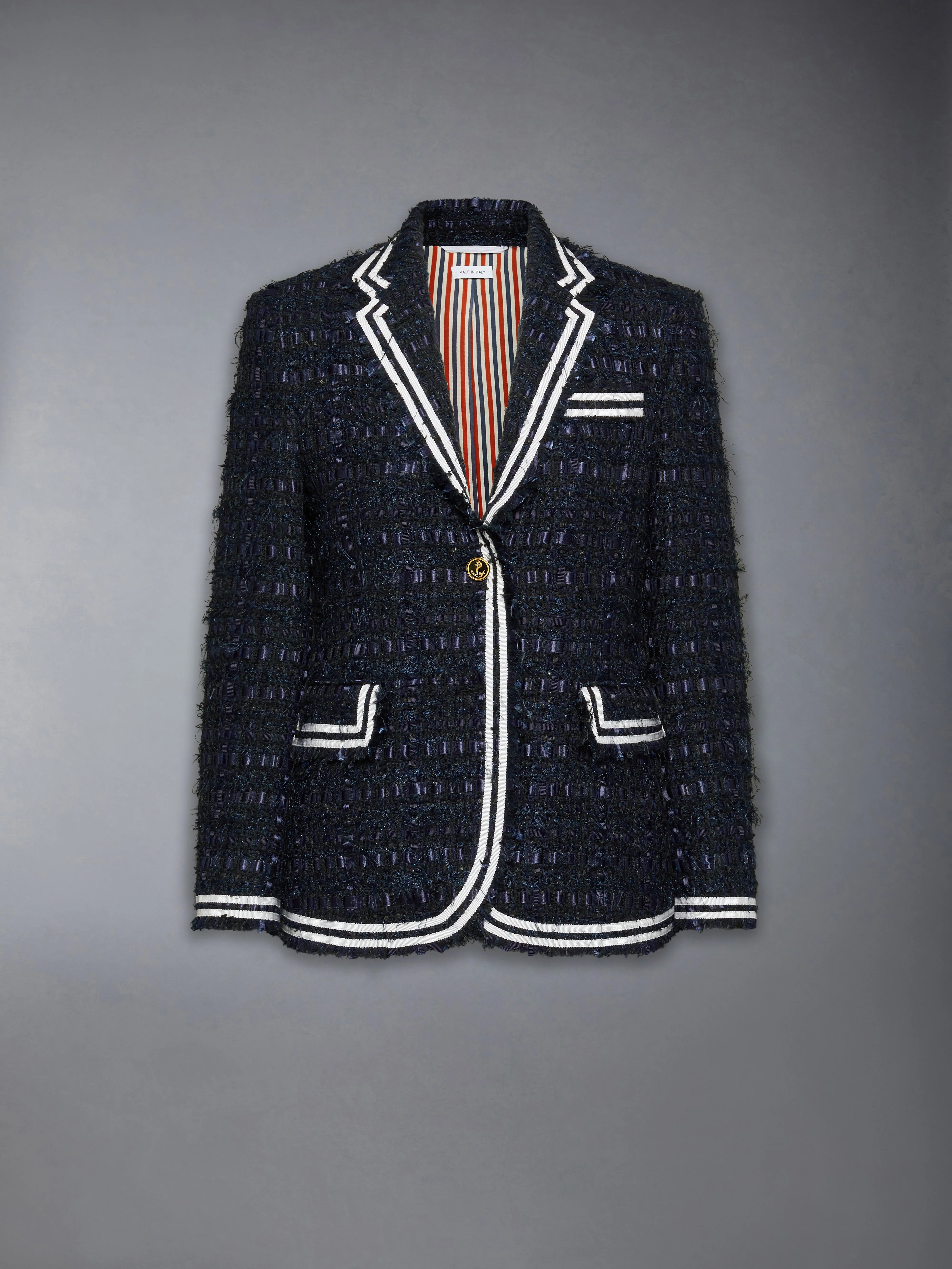SATIN RIBBON TWEED UNCONSTRUCTED SPORTCOAT - Image 6