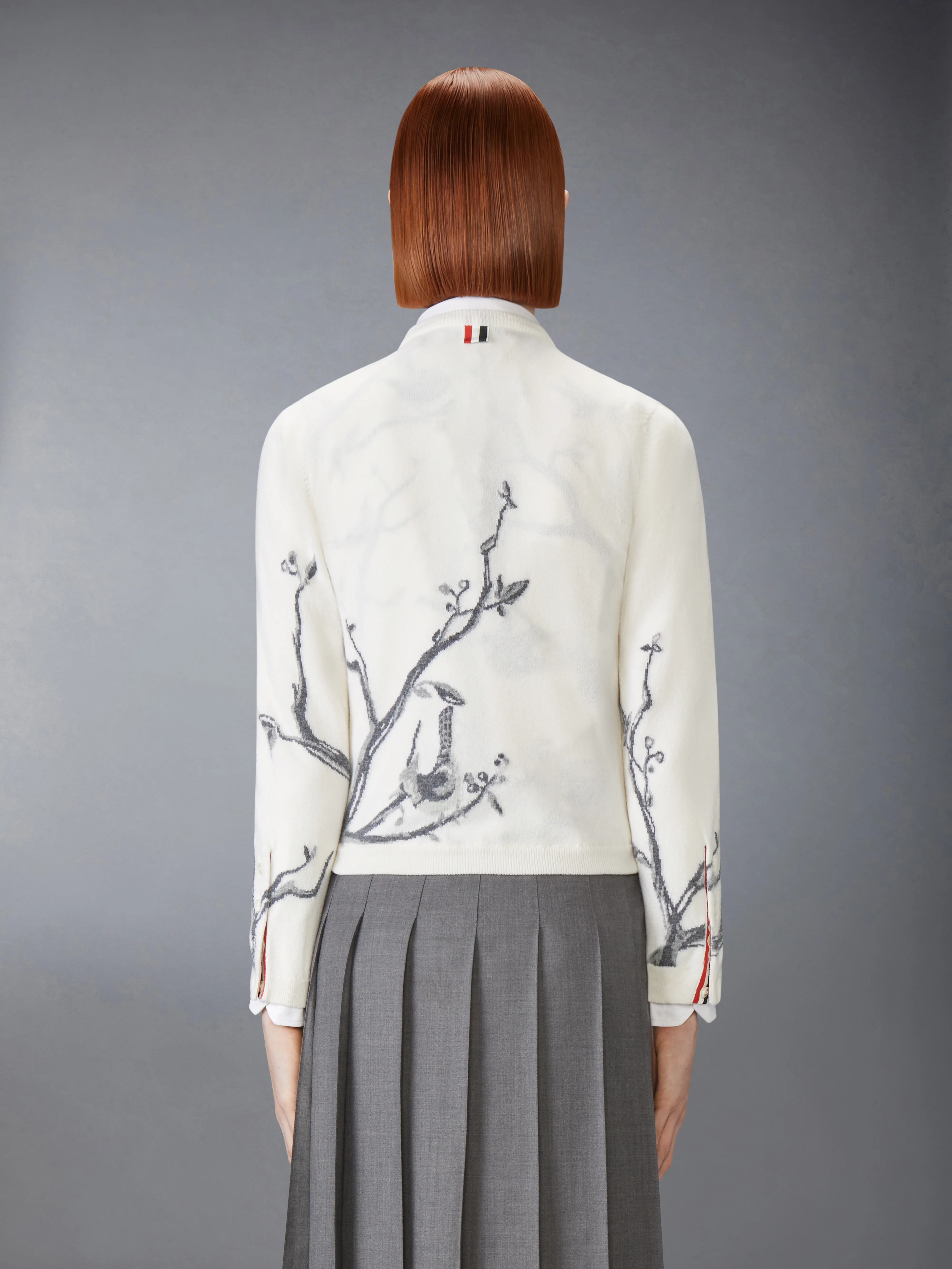 SCENIC BIRDS INTARSIA CASHMERE CARDIGAN - Image 2