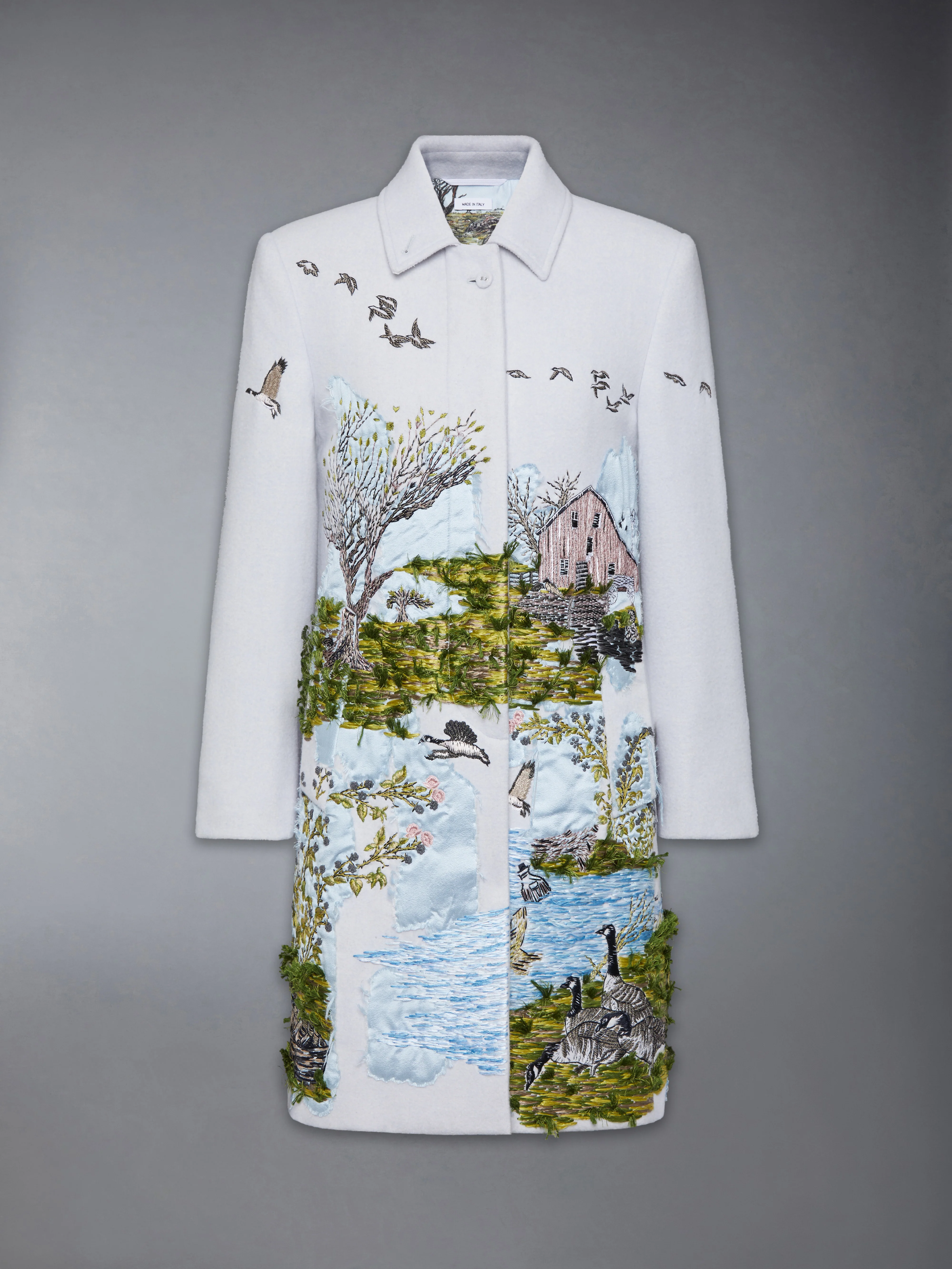 SCENIC TOILE APPLIQUE BAL COLLAR OVERCOAT - Image 7