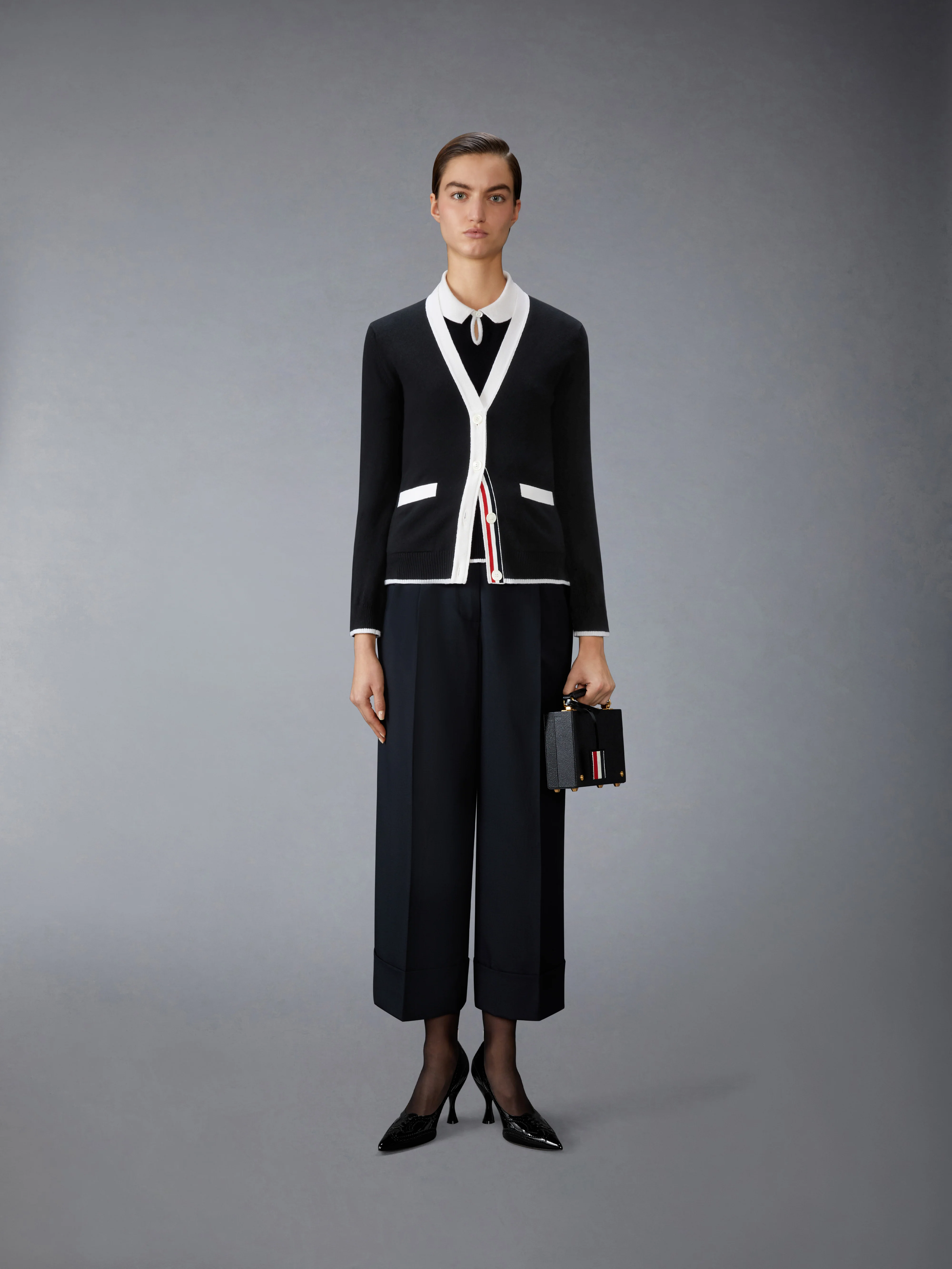 SCHOOL UNIFORM PLAIN WEAVE DOUBLE PLEAT TROUSER - Image 3