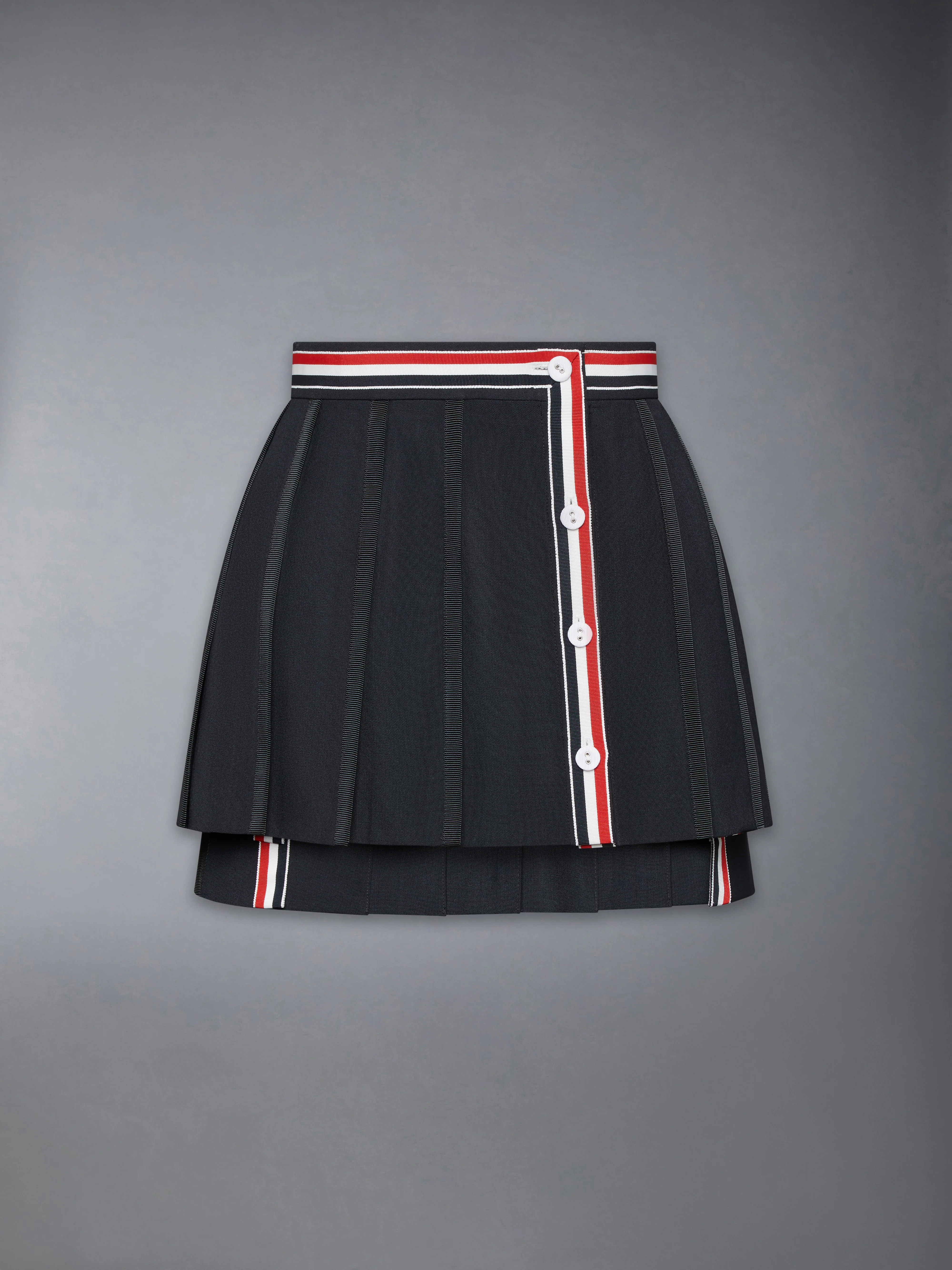 SCHOOL UNIFORM PLAIN WEAVE MINI PLEATED WRAP SKIRT - Image 7