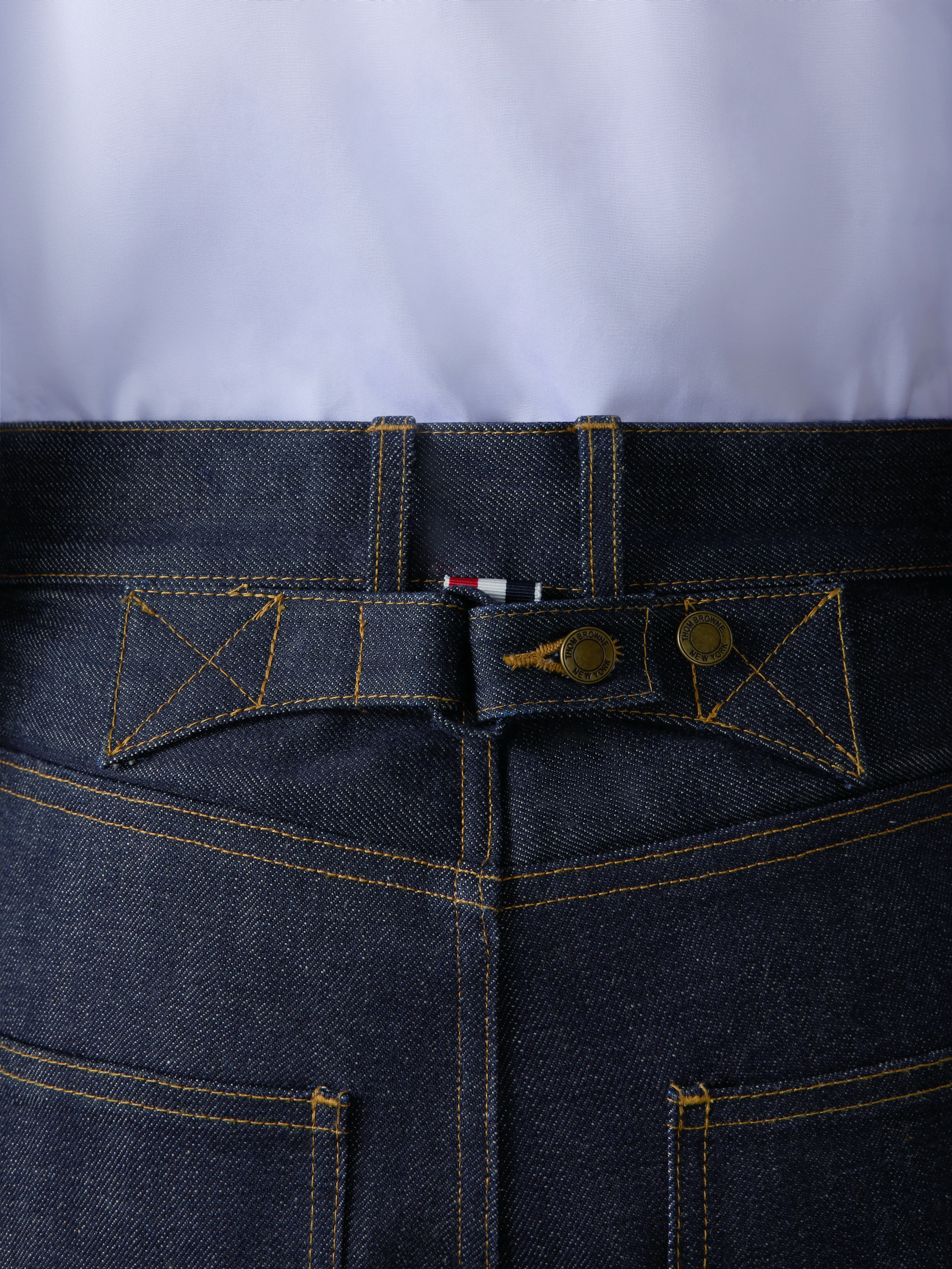 SELVEDGE DENIM BACKSTRAP TROUSER - Image 4