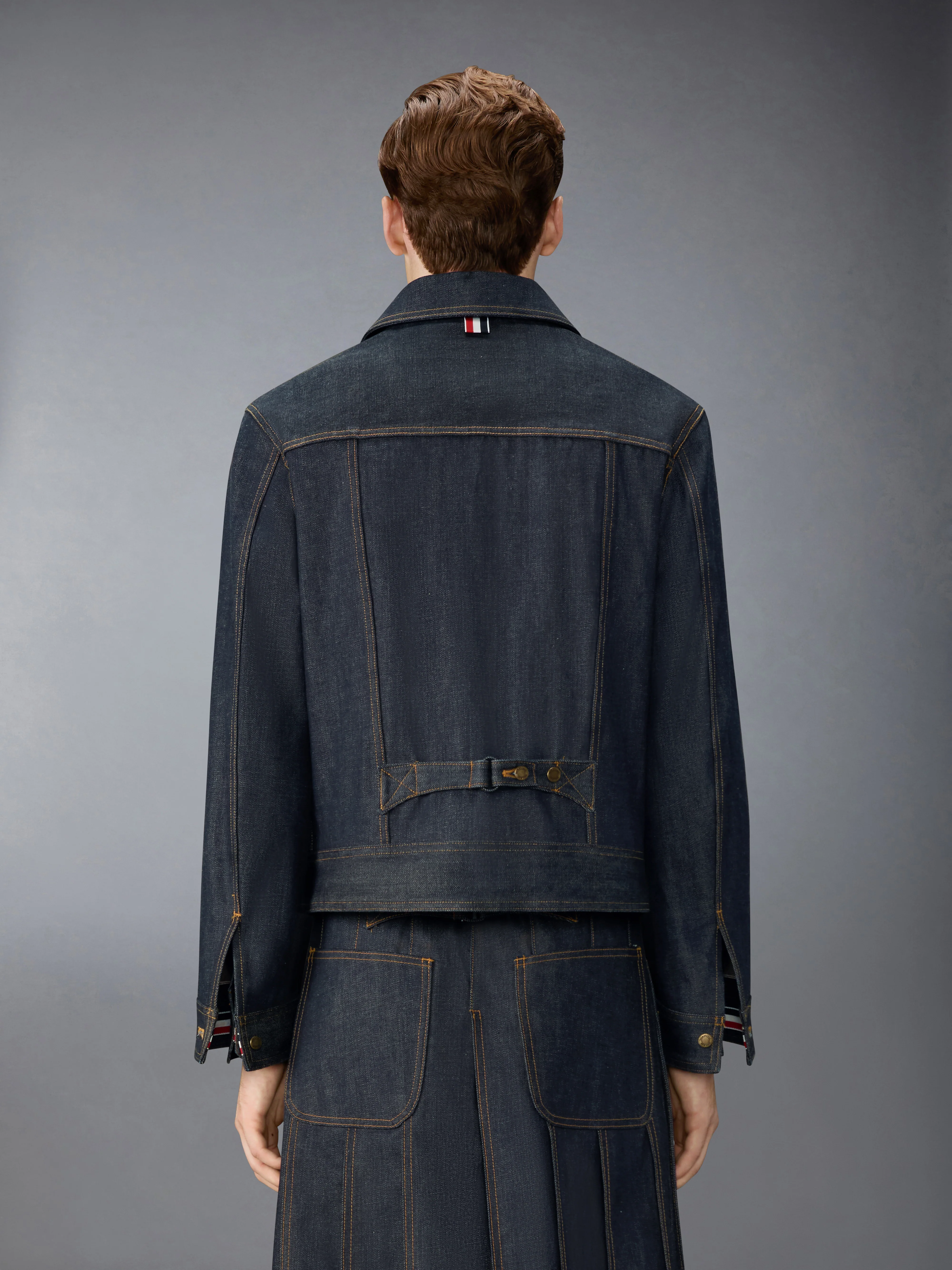 SELVEDGE DENIM BACKSTRAP UTILITY JACKET - Image 2