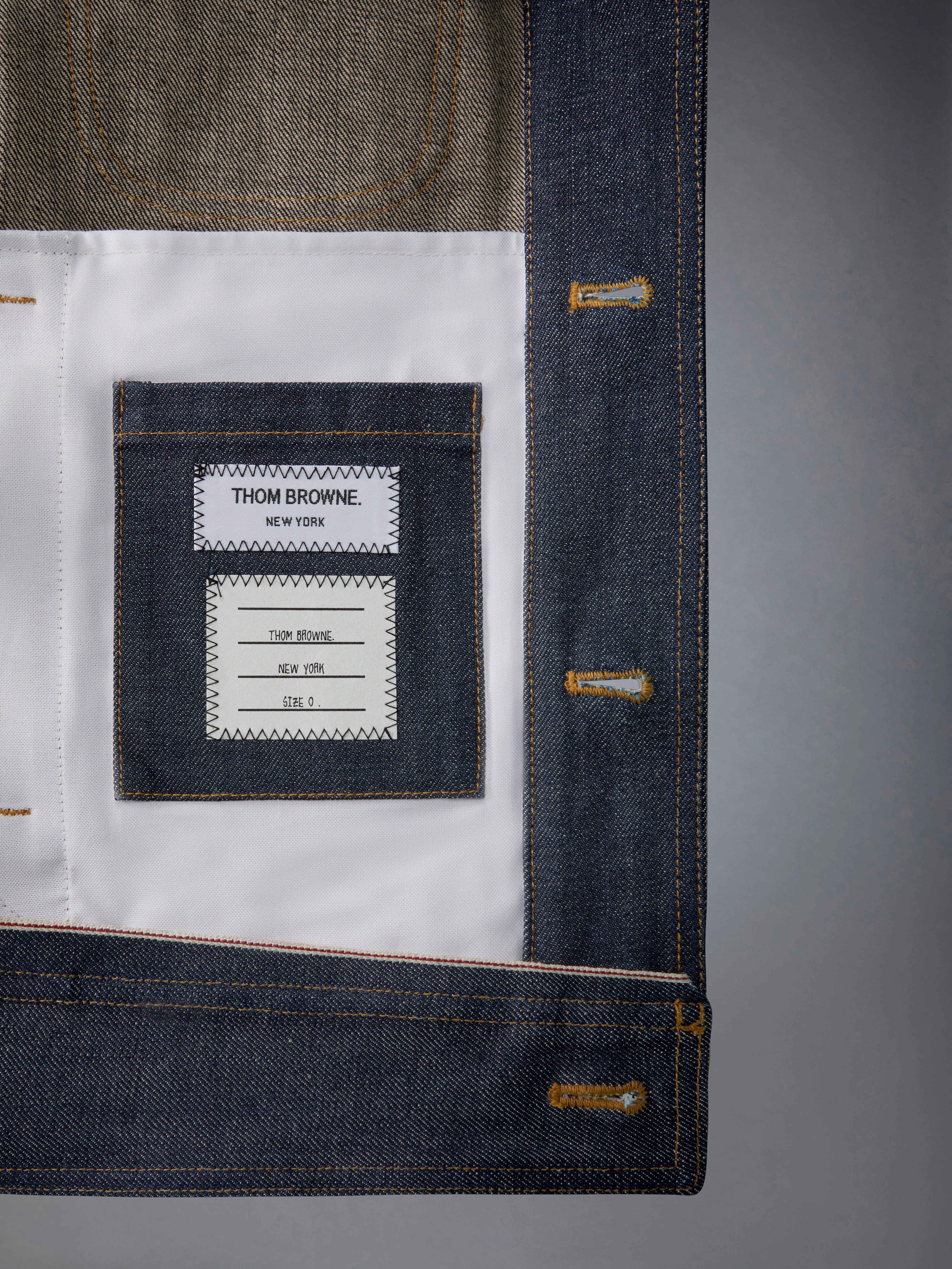 SELVEDGE DENIM BACKSTRAP UTILITY JACKET - Image 4