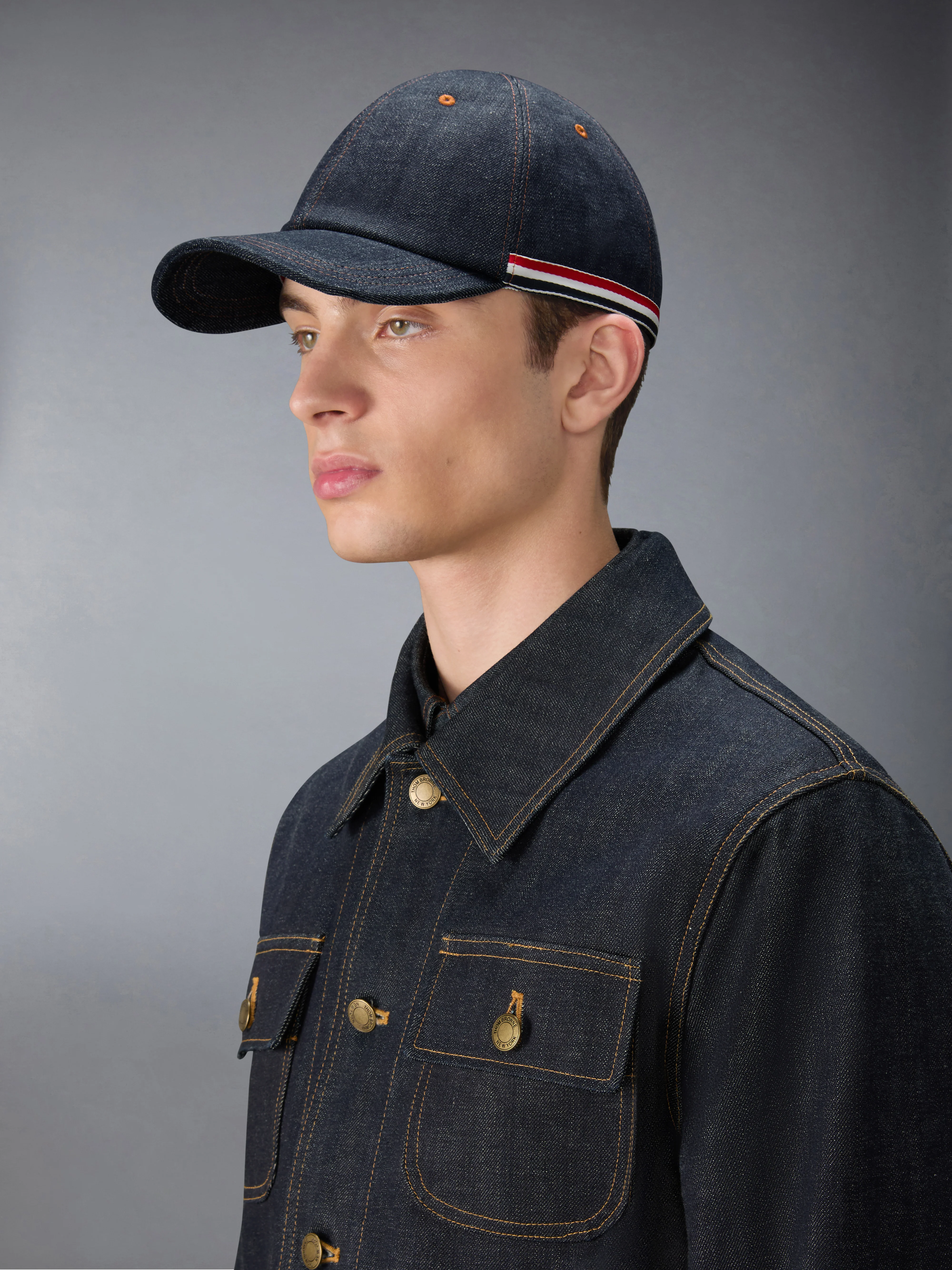 SELVEDGE DENIM BASEBALL CAP - Image 2