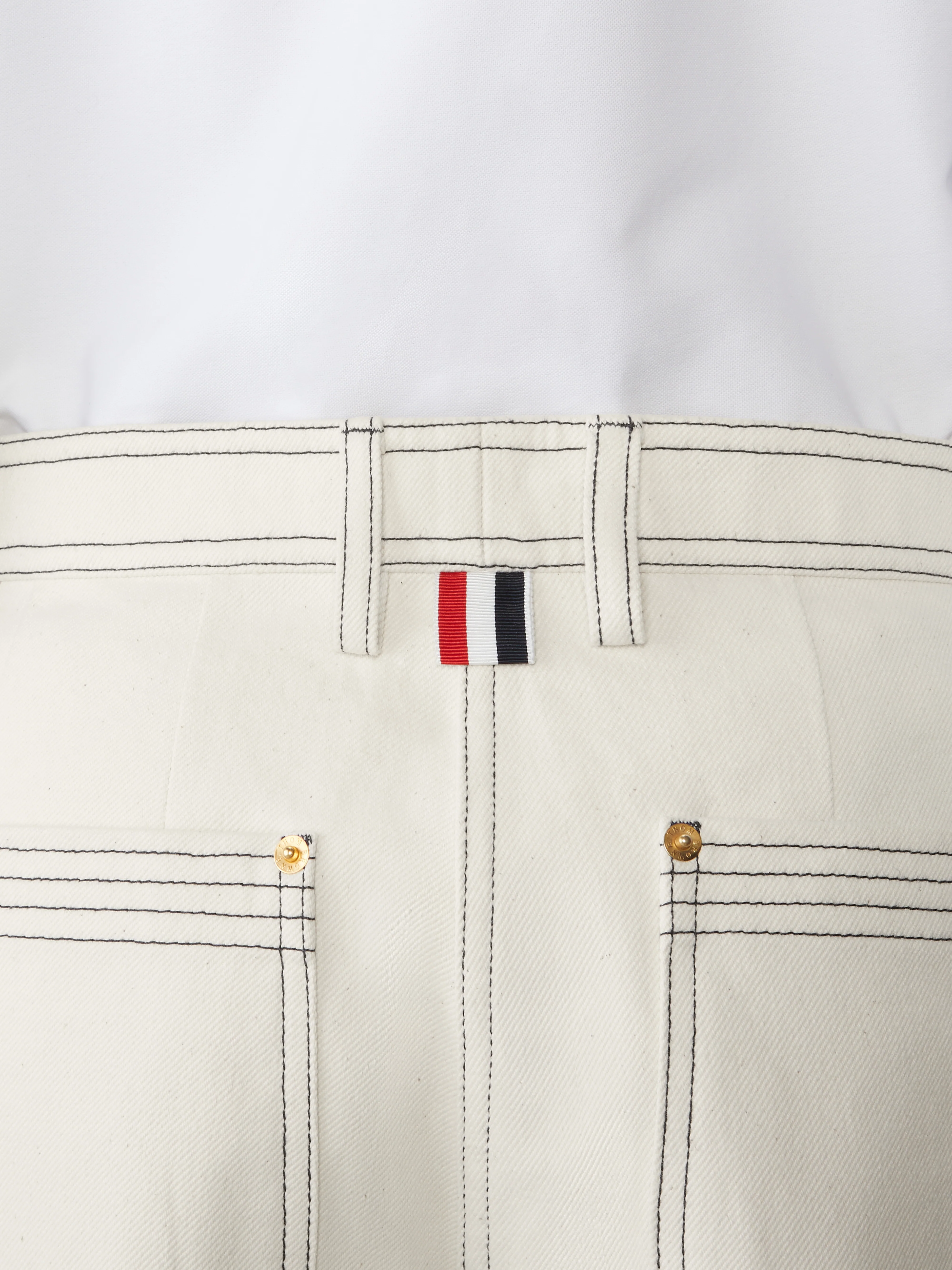SELVEDGE DENIM WIDE LEG TROUSER - Image 4