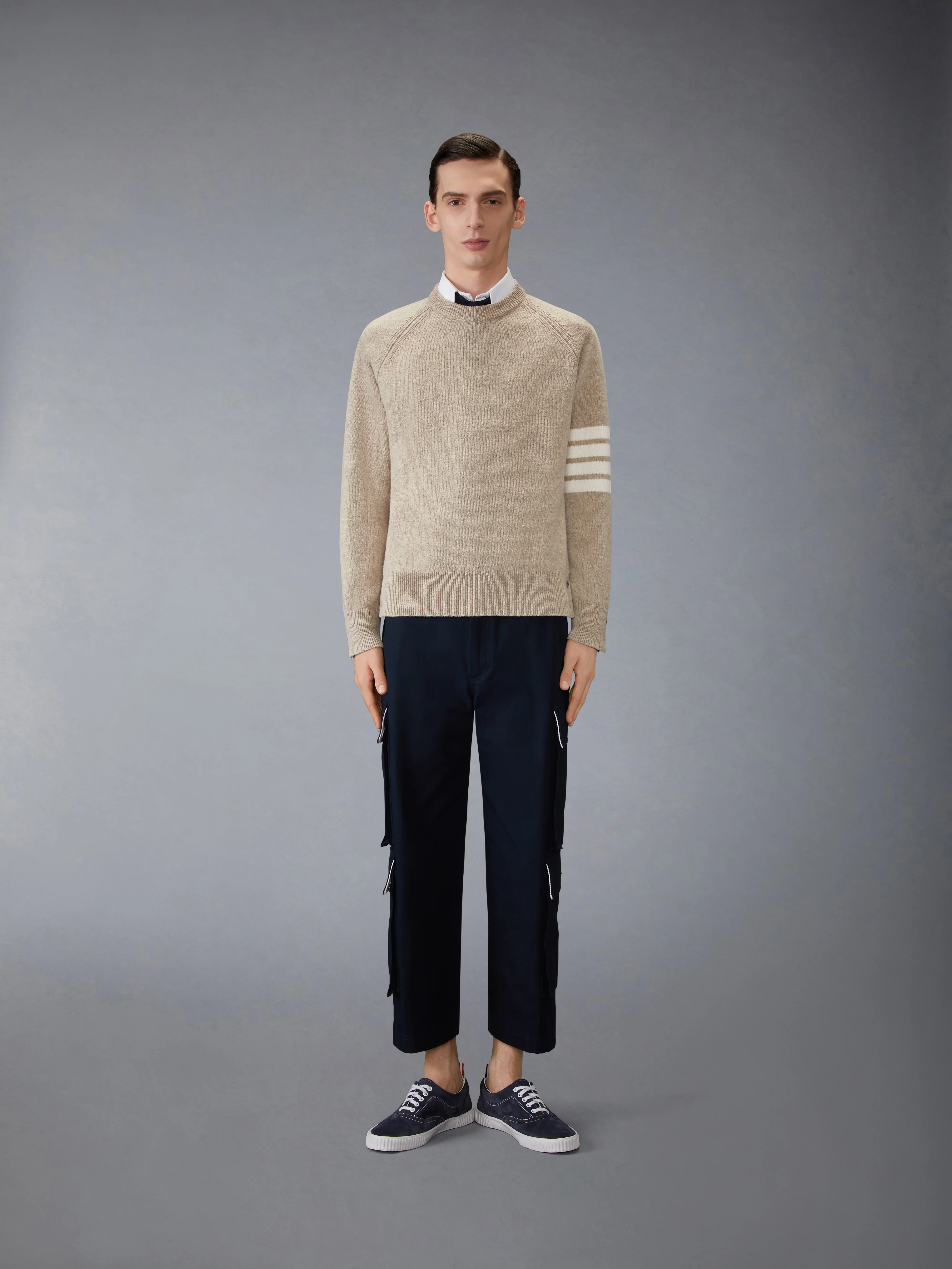 SHETLAND WOOL 4-BAR RELAXED FIT PULLOVER - Image 3