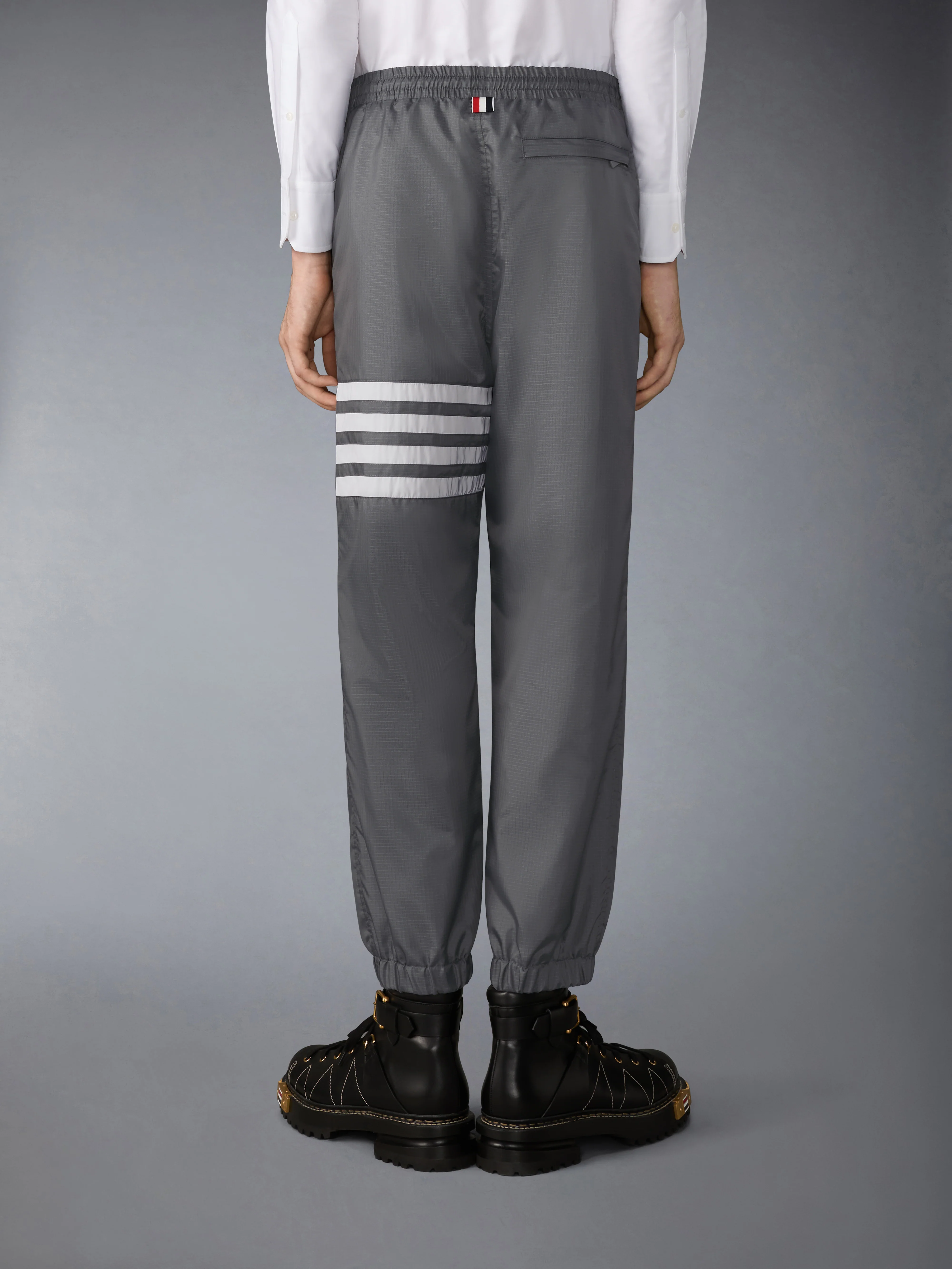 SHINY RIPSTOP 4-BAR TRACK PANTS - Image 4