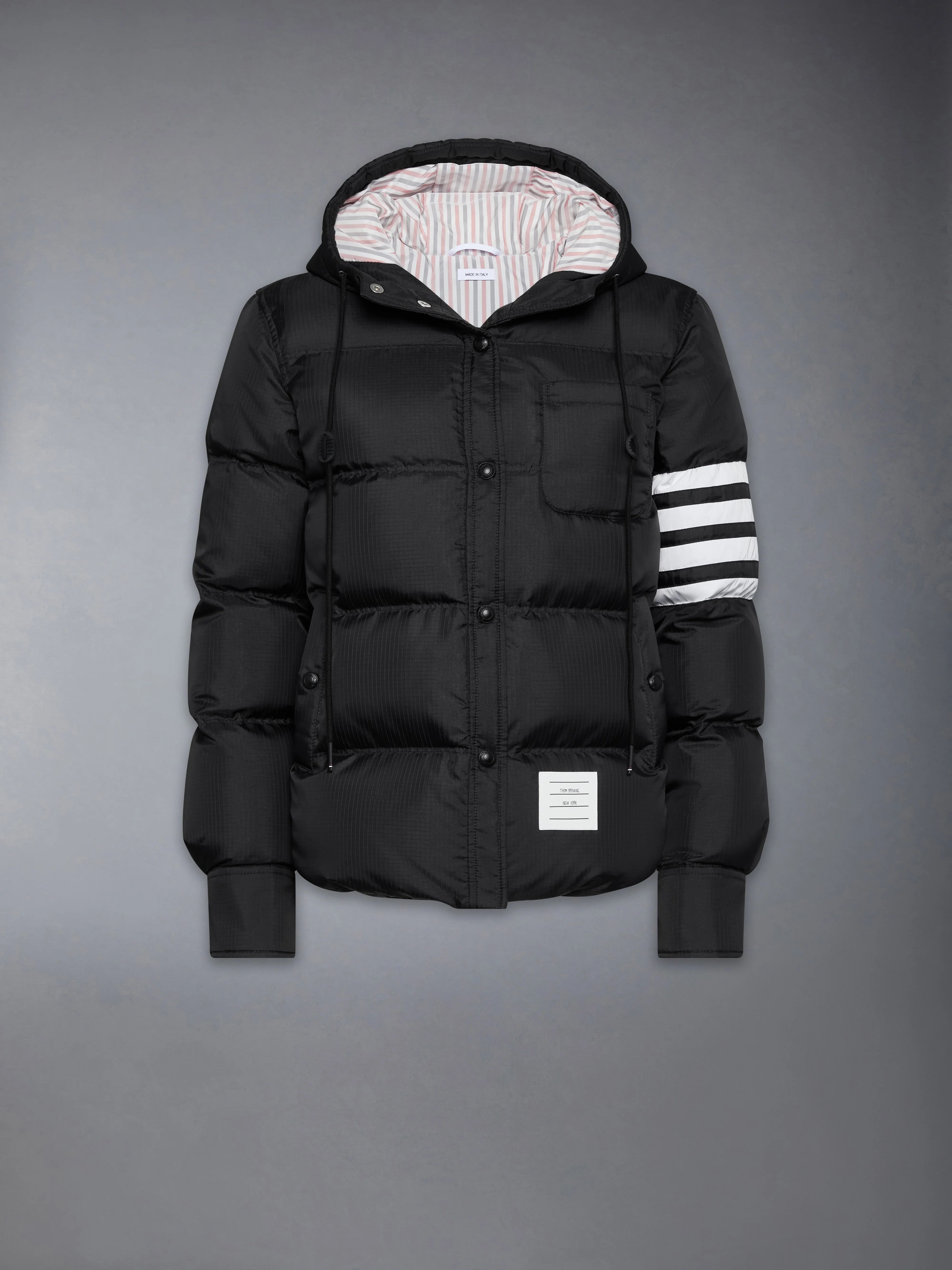 SHINY RIPSTOP LIGHTWEIGHT DOWN FILLED 4-BAR JACKET - Image 7