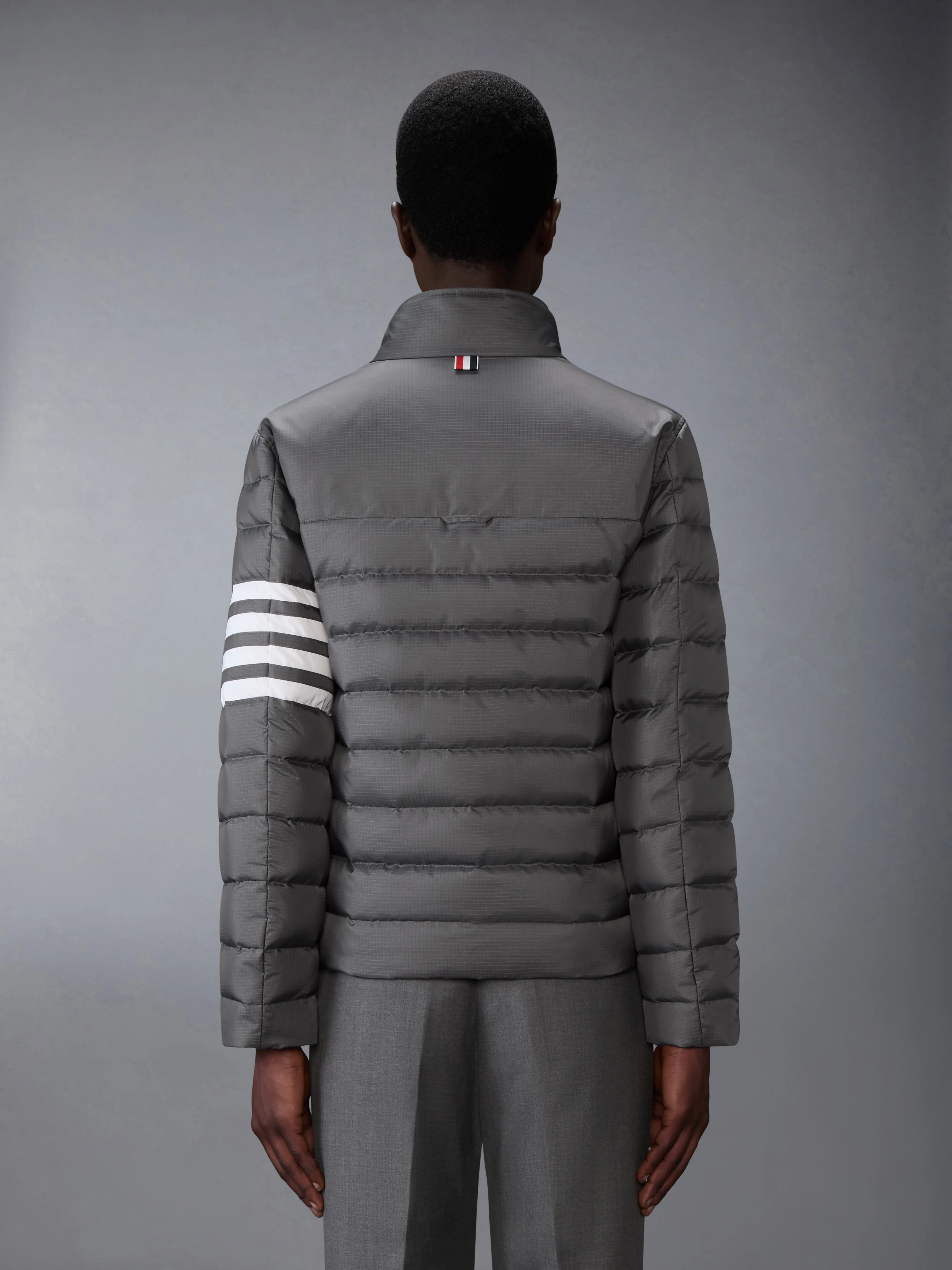SHINY RIPSTOP LIGHTWEIGHT DOWN FILLED 4-BAR JACKET - Image 2