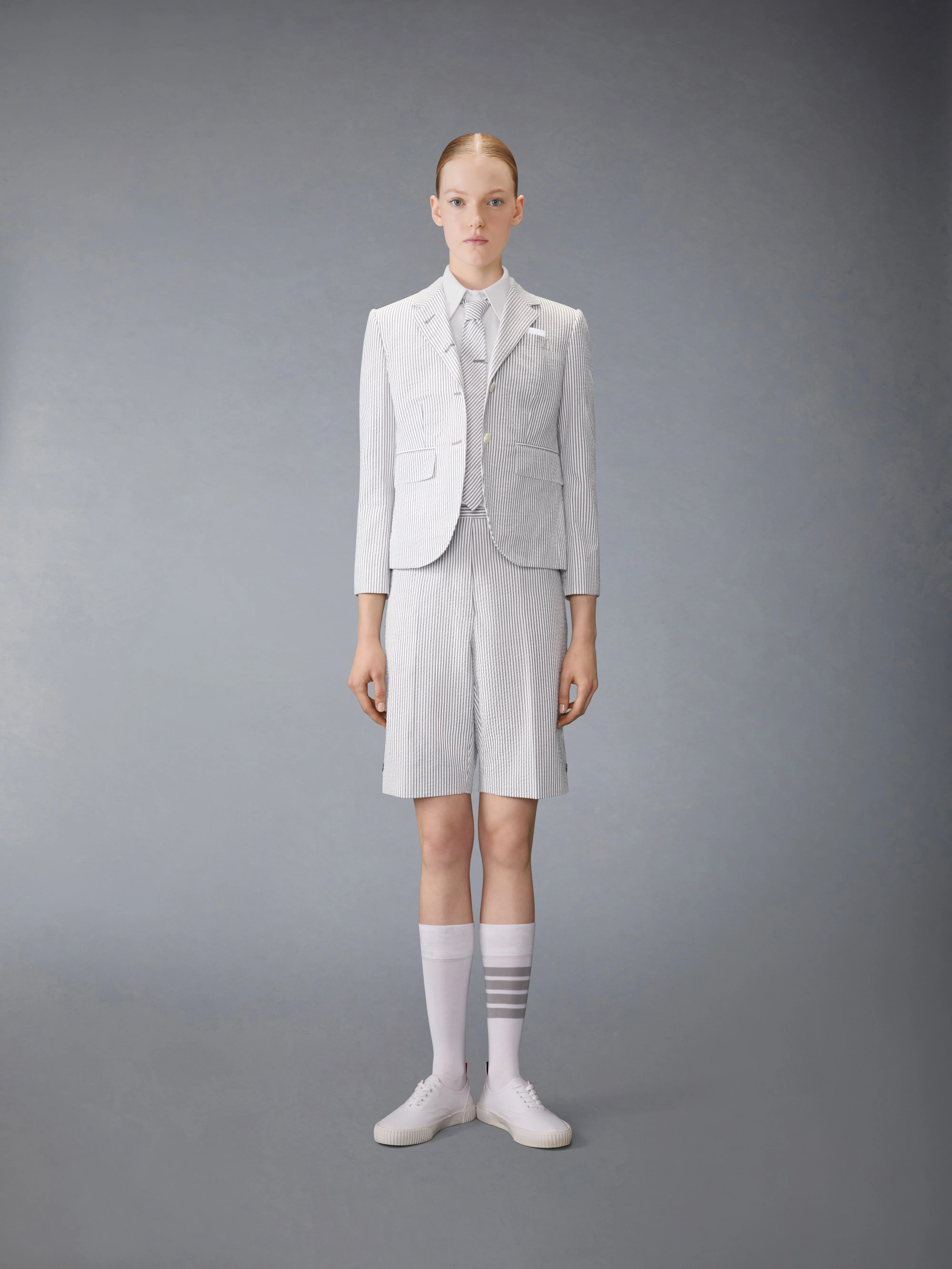 SHORT SLEEVE CROPPED OXFORD SHIRT - Image 3