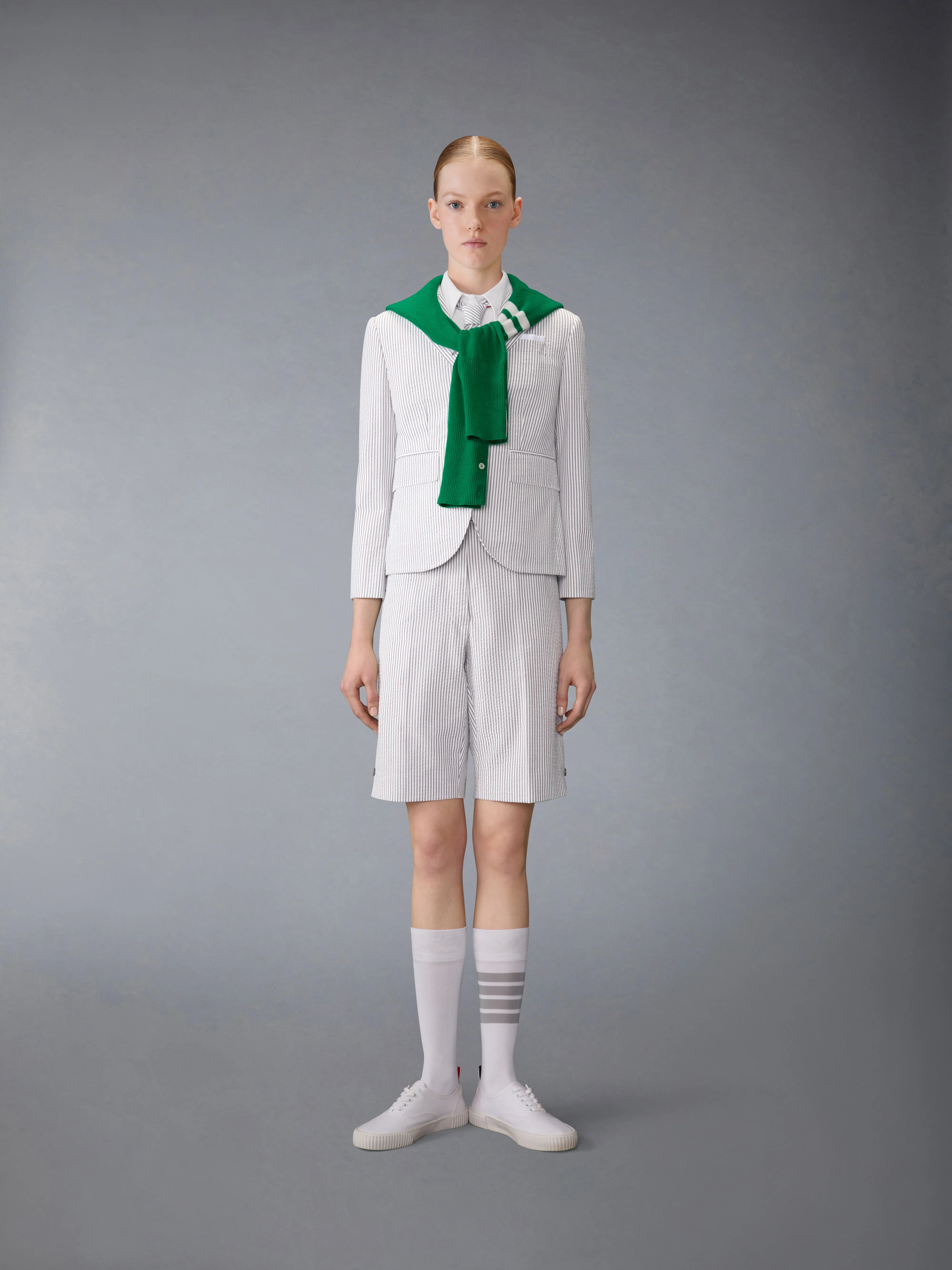 SHORT SLEEVE CROPPED OXFORD SHIRT - Image 4