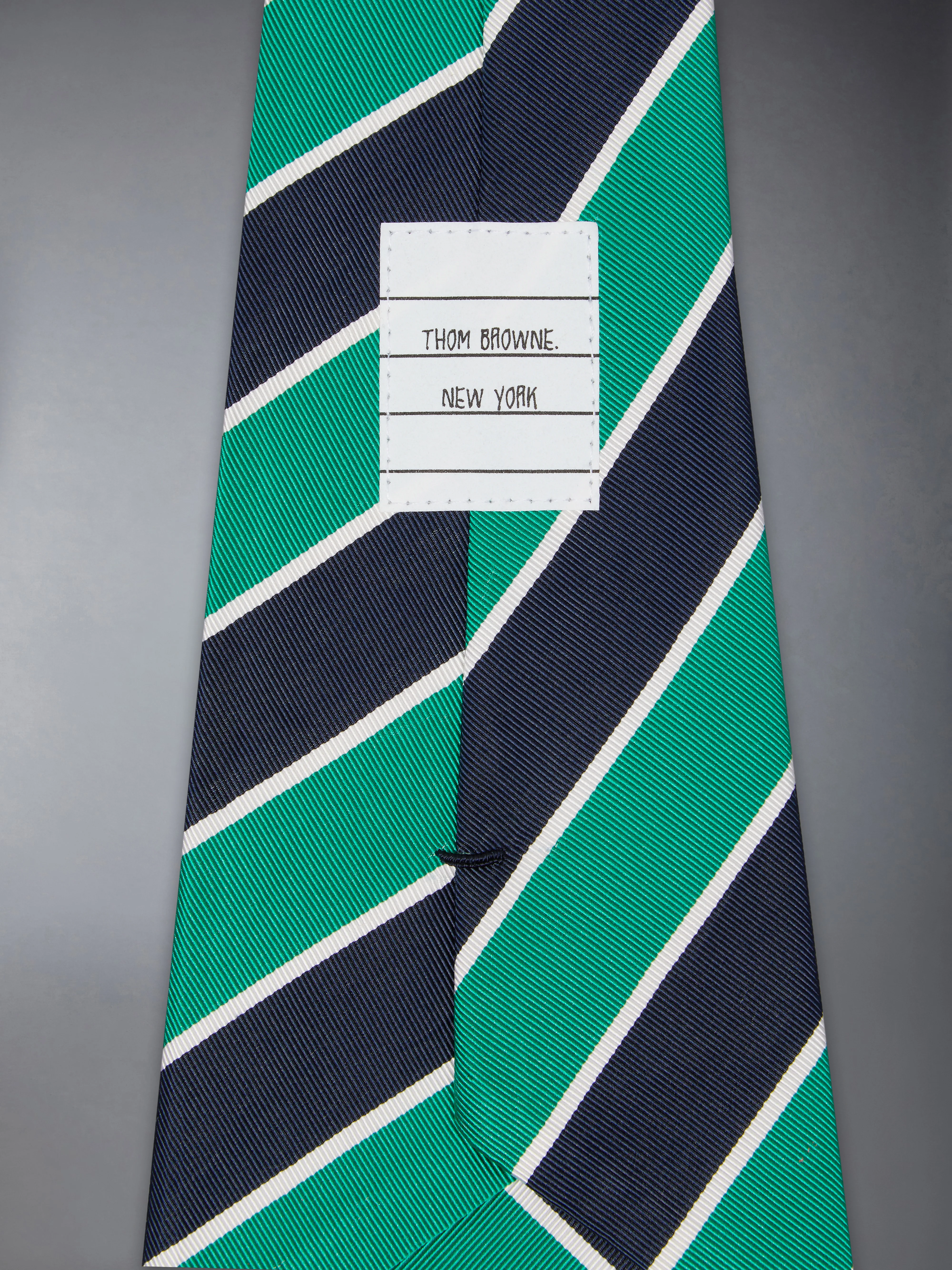 SILK COTTON MOGADOR TRICOLOR WIDE TIE - Image 3
