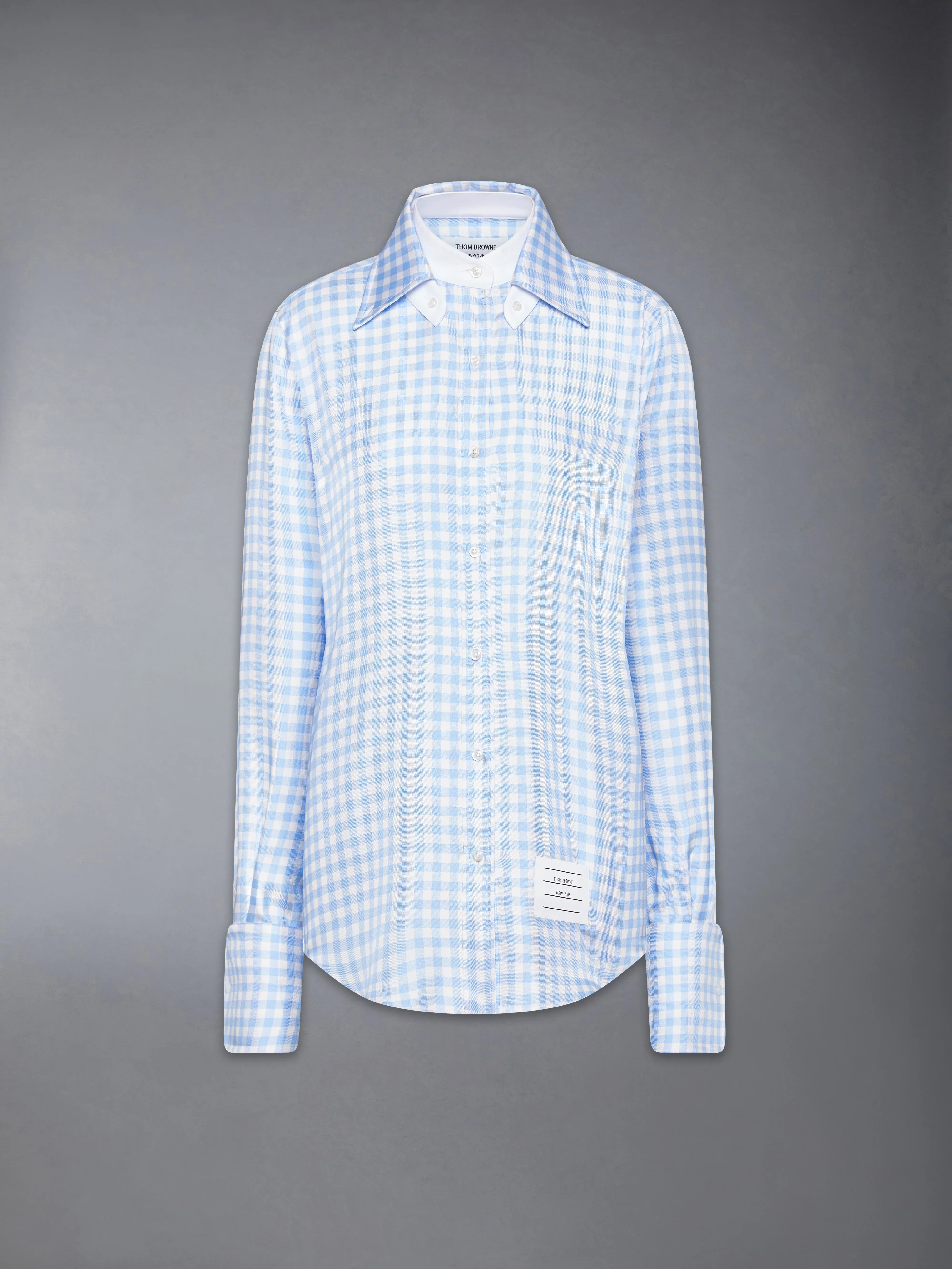 SILK TWILL GINGHAM SHIRT - Image 9