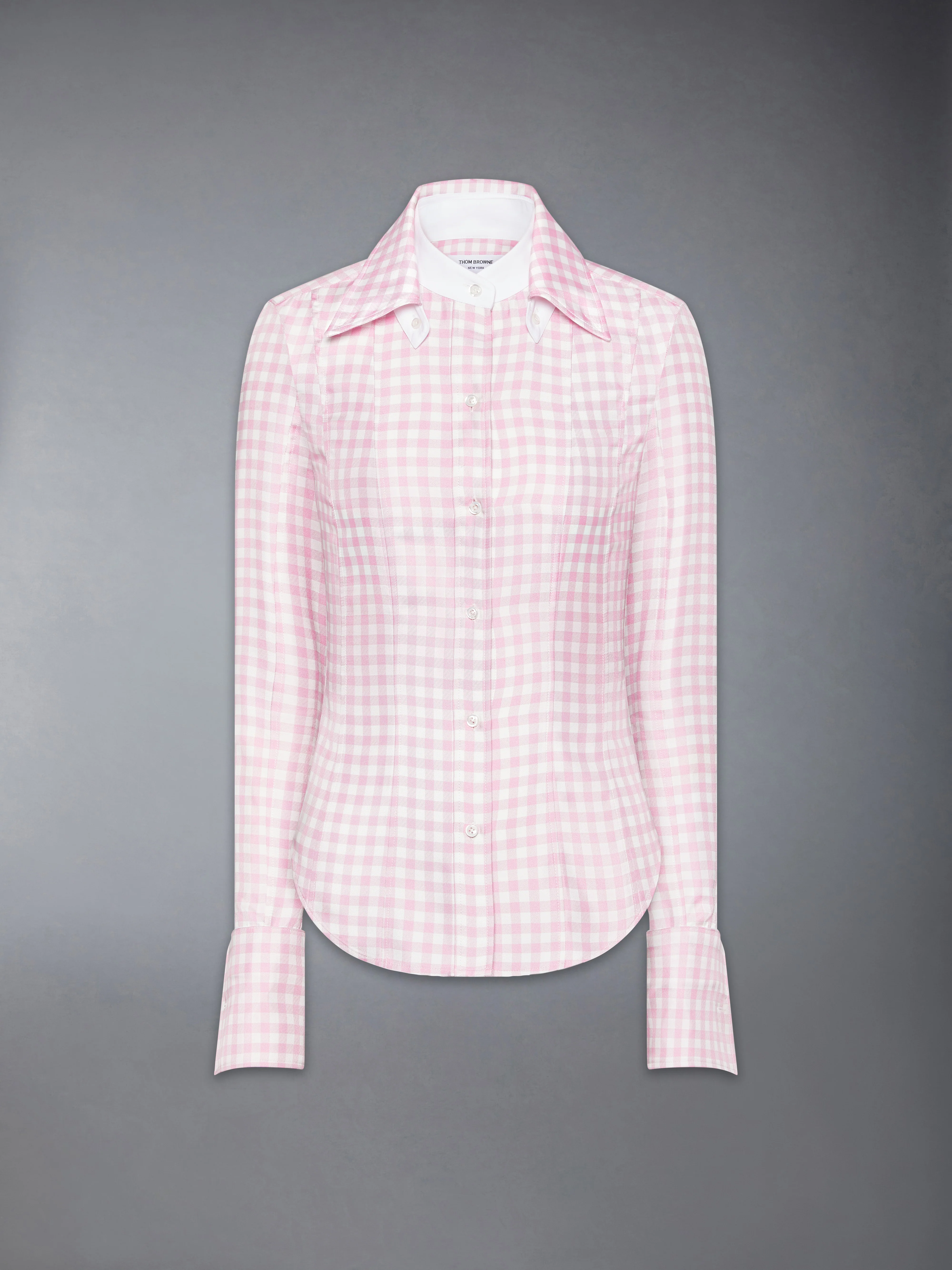 SILK TWILL GINGHAM SHIRT - Image 7