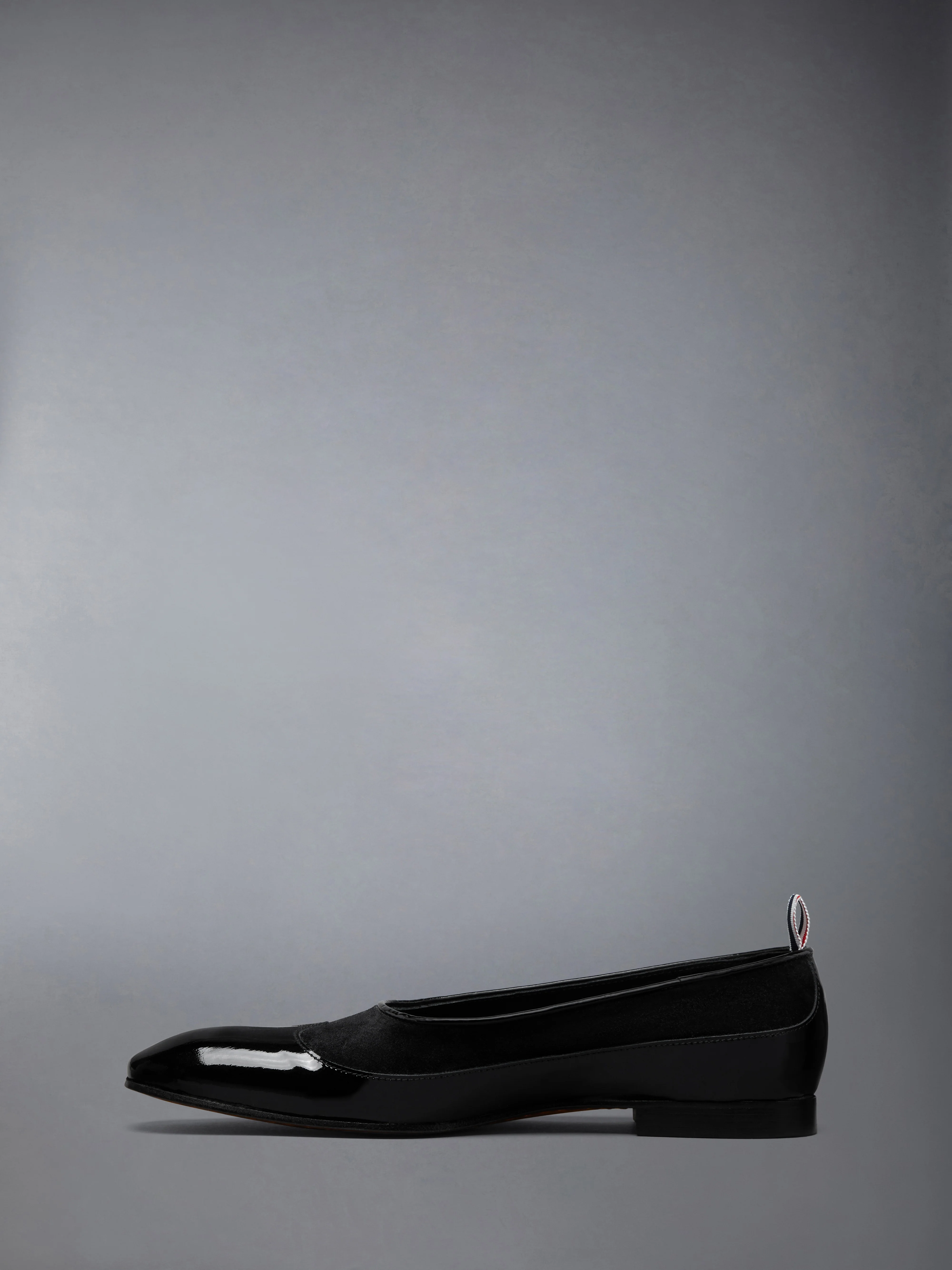 SOFT PATENT CALF SUEDE OPERA BALLERINA - Image 3