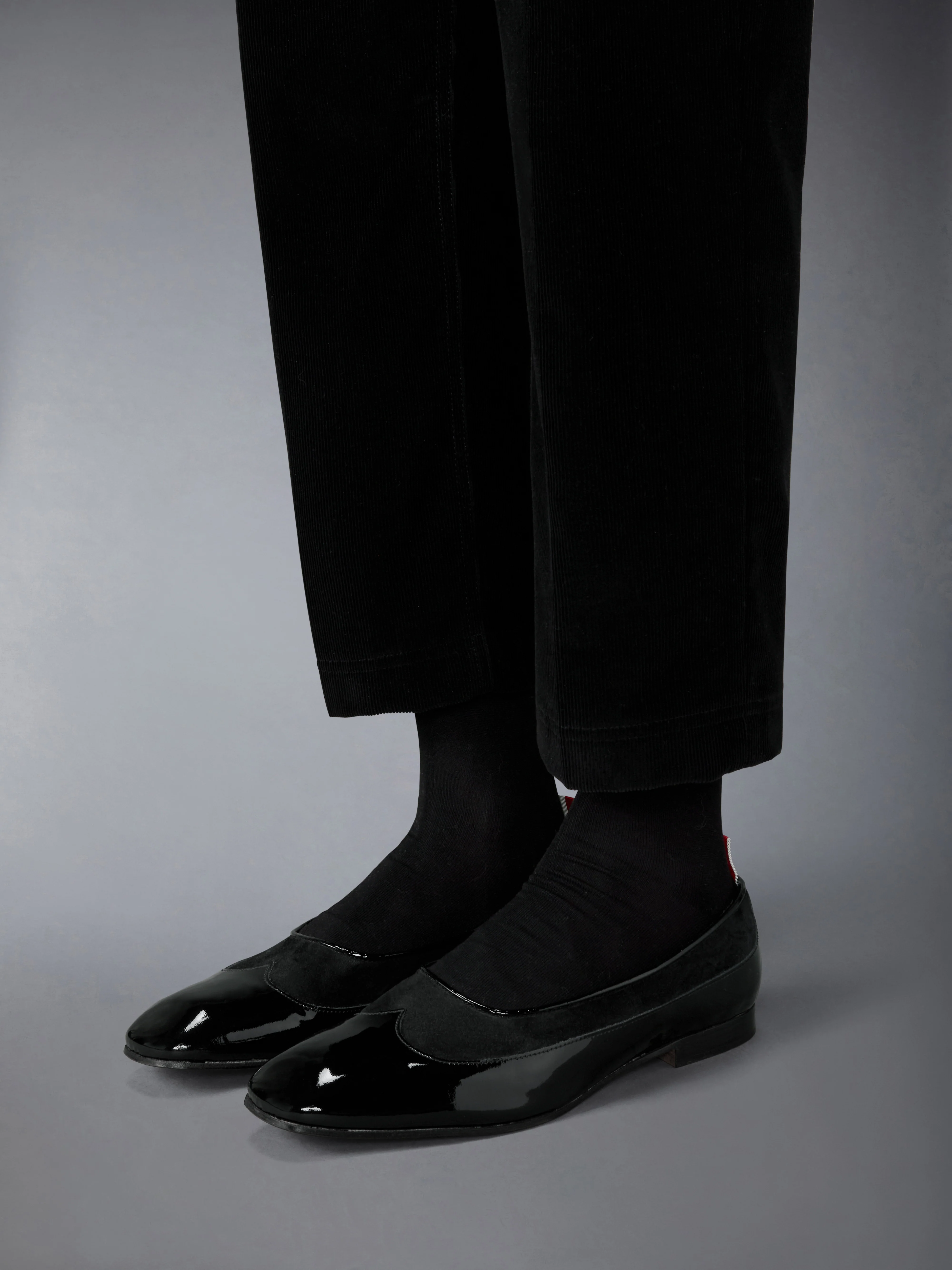 SOFT PATENT CALF SUEDE OPERA BALLERINA - Image 4