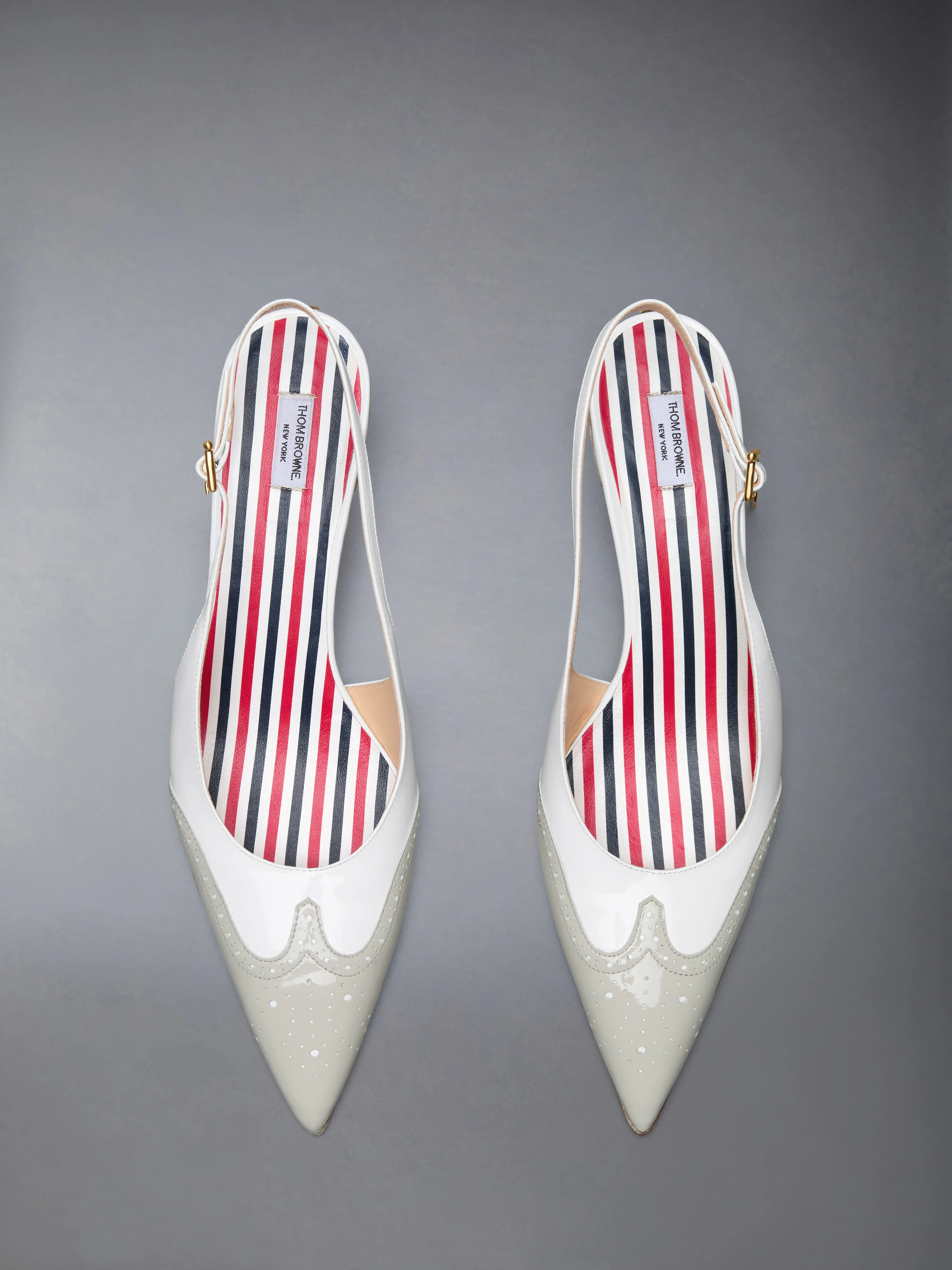 SOFT PATENT WINGTIP SLINGBACK 50MM - Image 5
