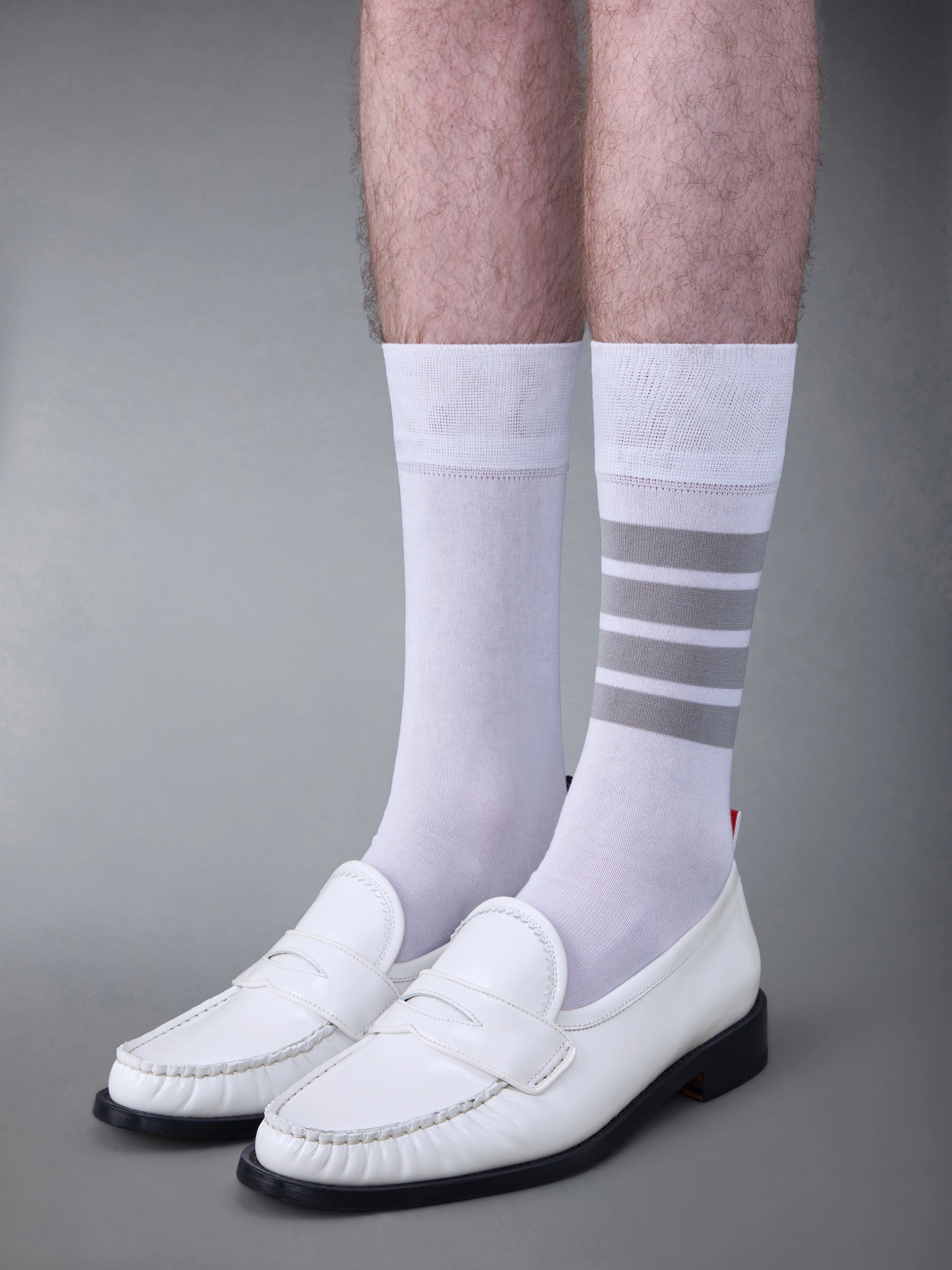 SOFT SPAZZOLATO LEATHER SOLE PLEATED VARSITY LOAFER - Image 4