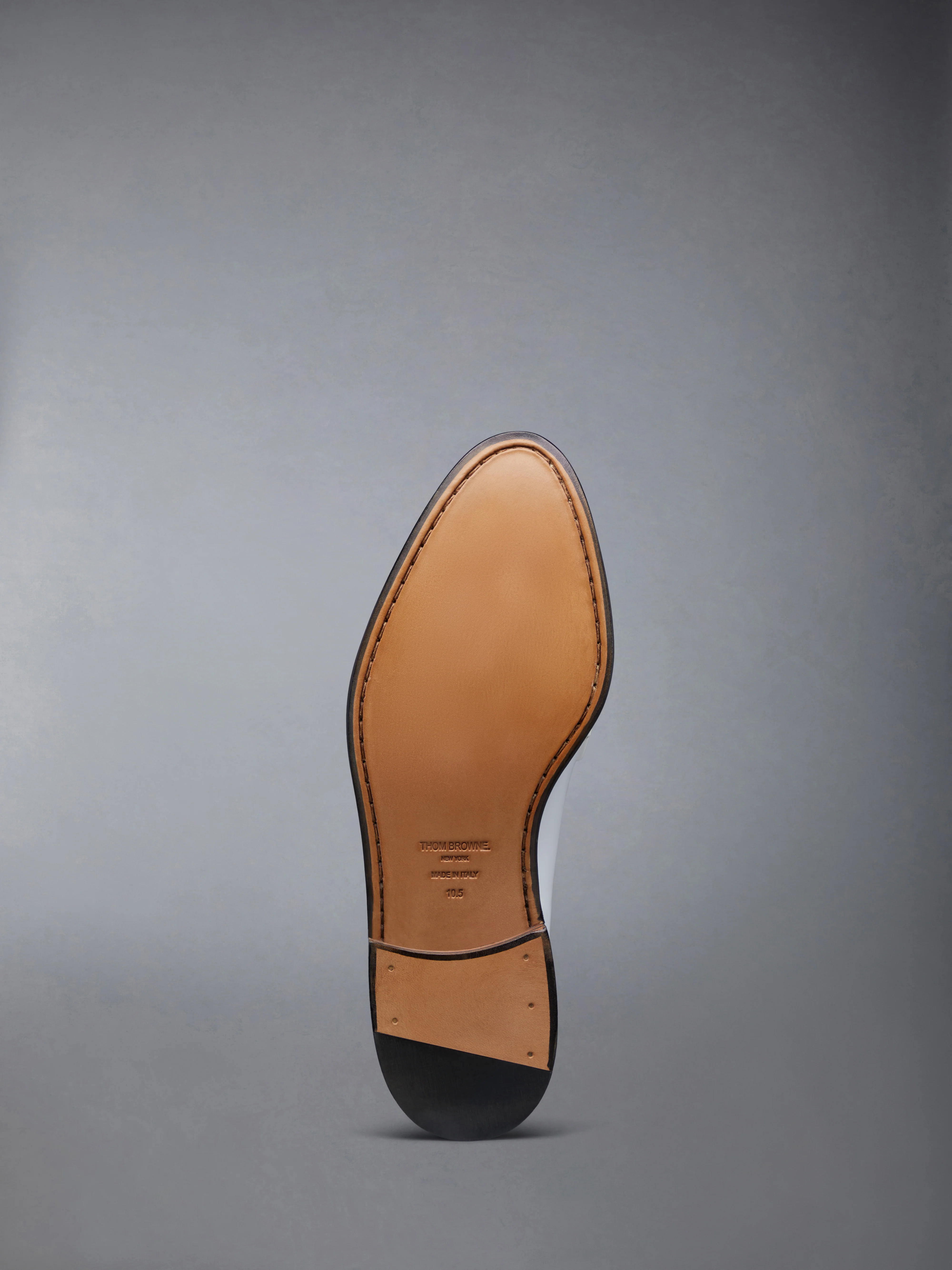 SOFT SPAZZOLATO LEATHER SOLE PLEATED VARSITY LOAFER - Image 6