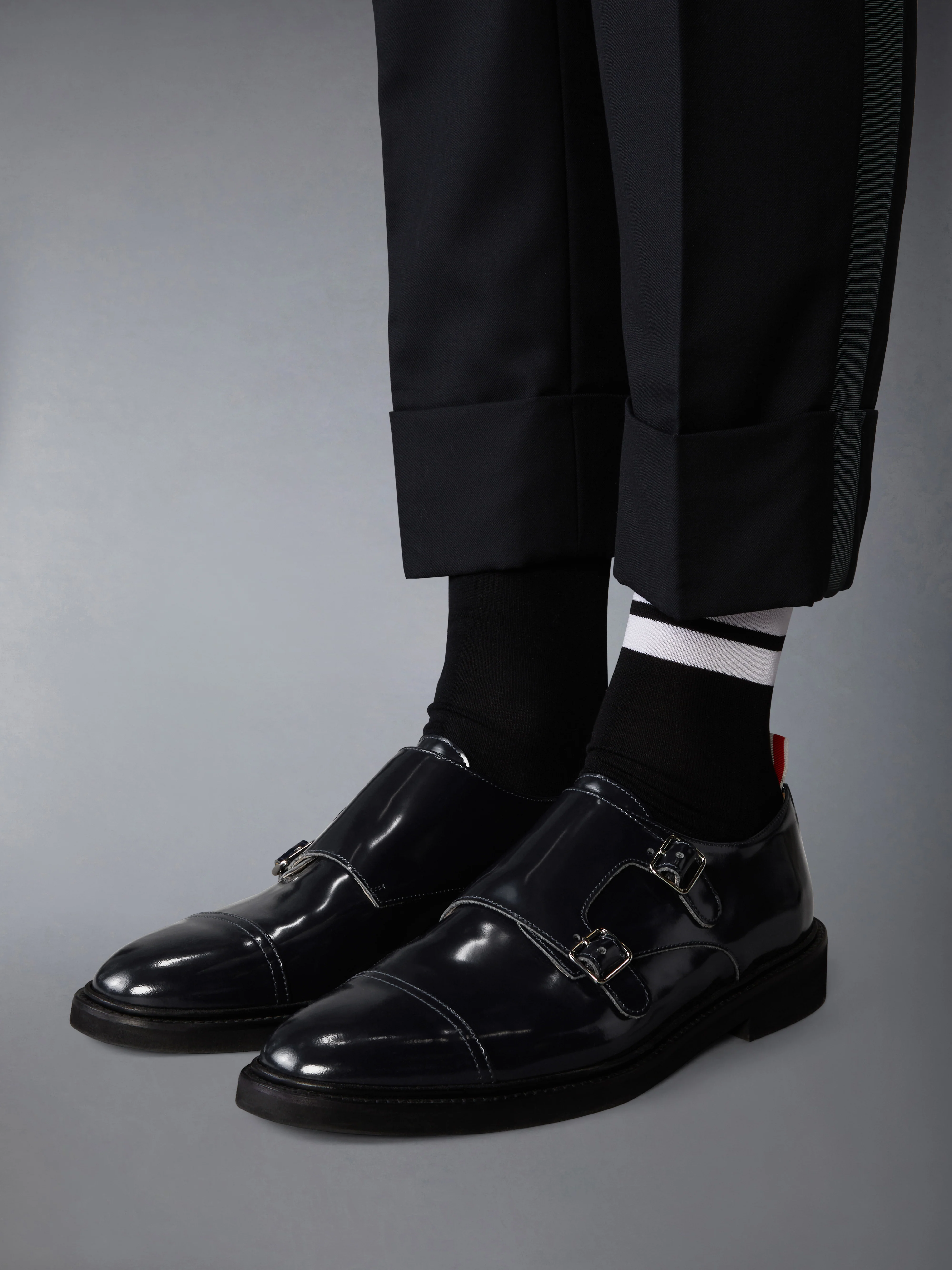 SOFT SPAZZOLATO OXFORD DOUBLE MONKSTRAP SHOE - Image 4
