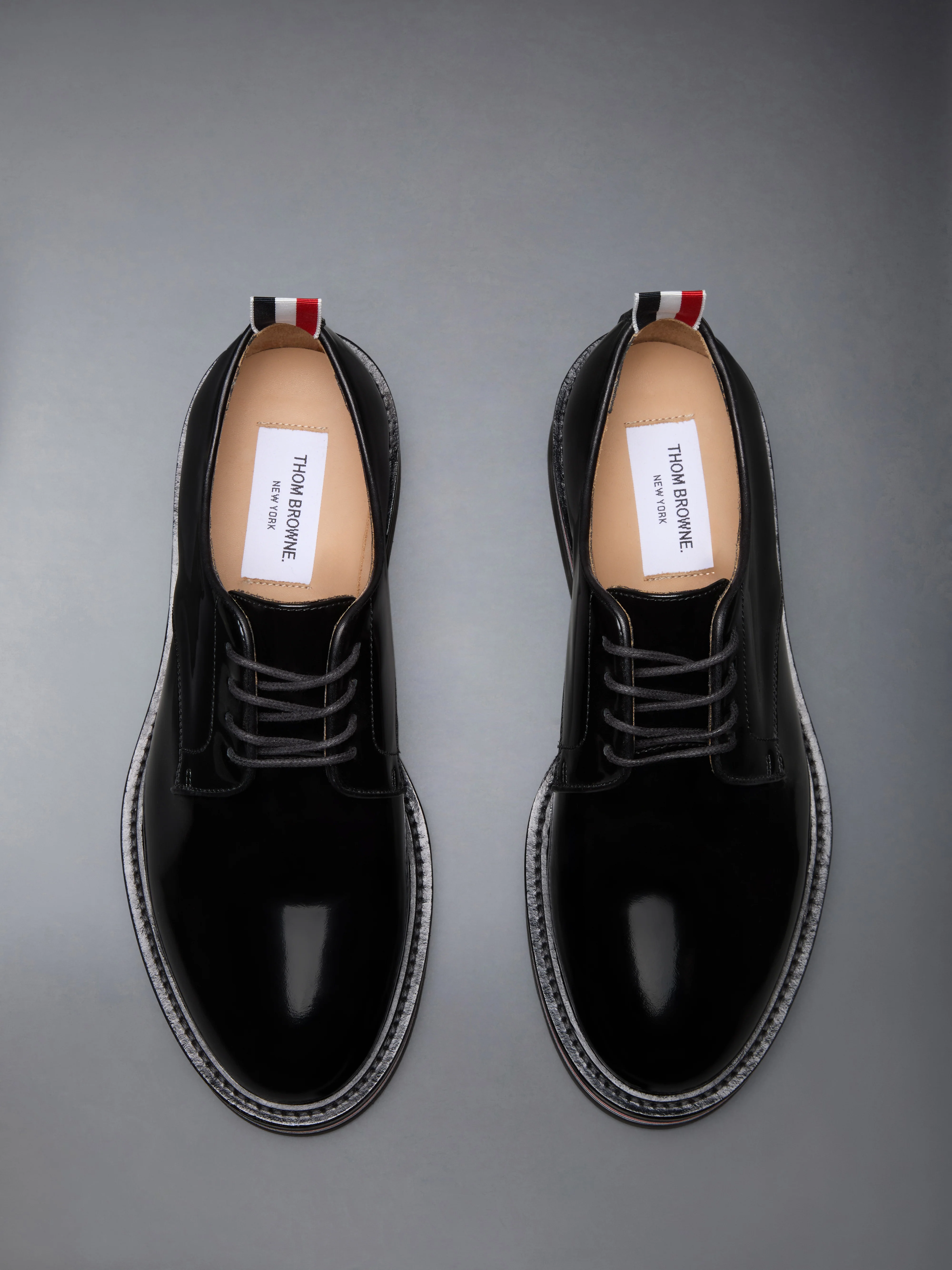 SOFT SPAZZOLATO RUBBER SOLE UNIFORM SHOE - Image 5