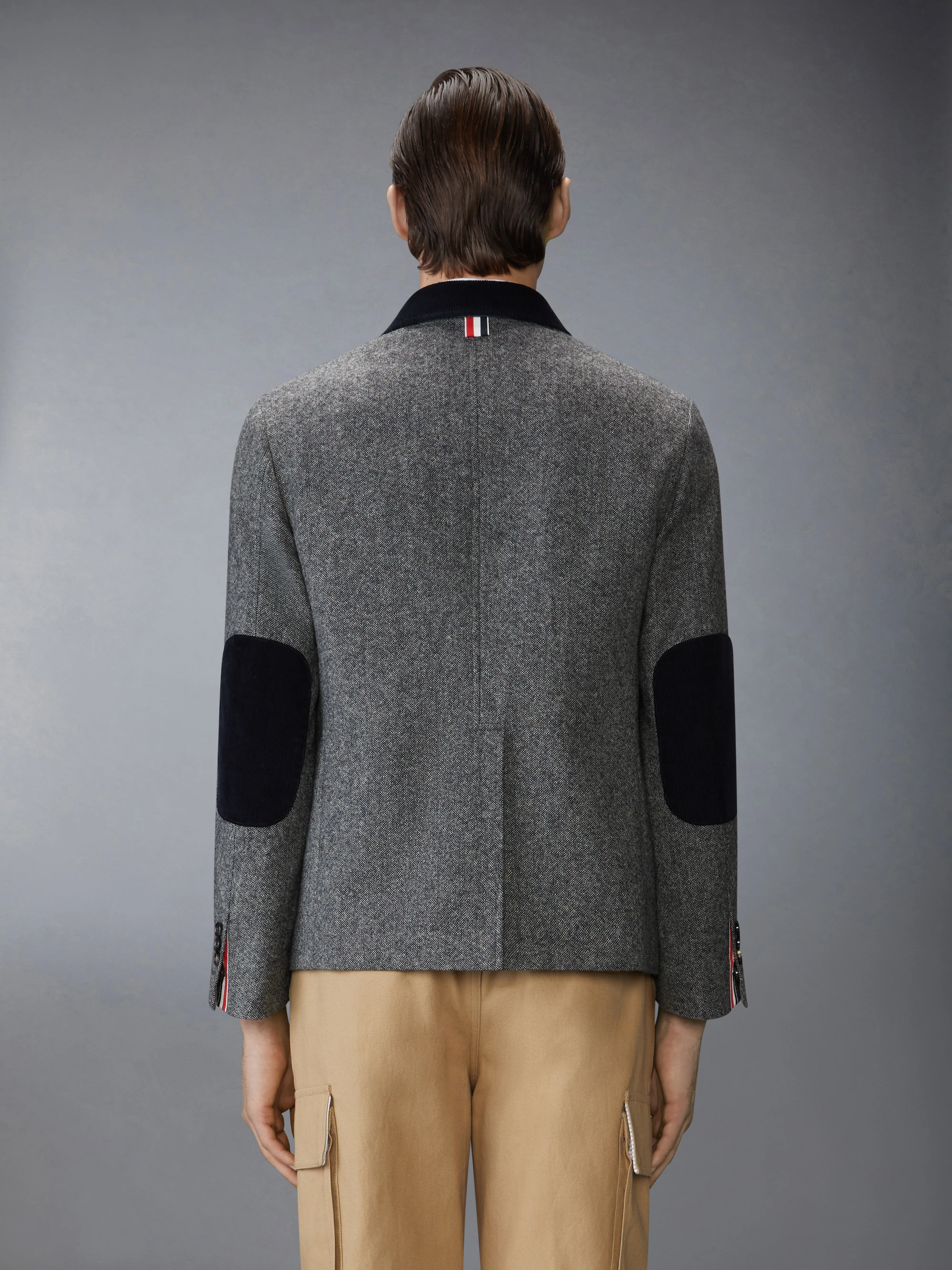 SOLID DONEGAL TWEED FISHERMAN SHAWL SPORTCOAT - Image 2