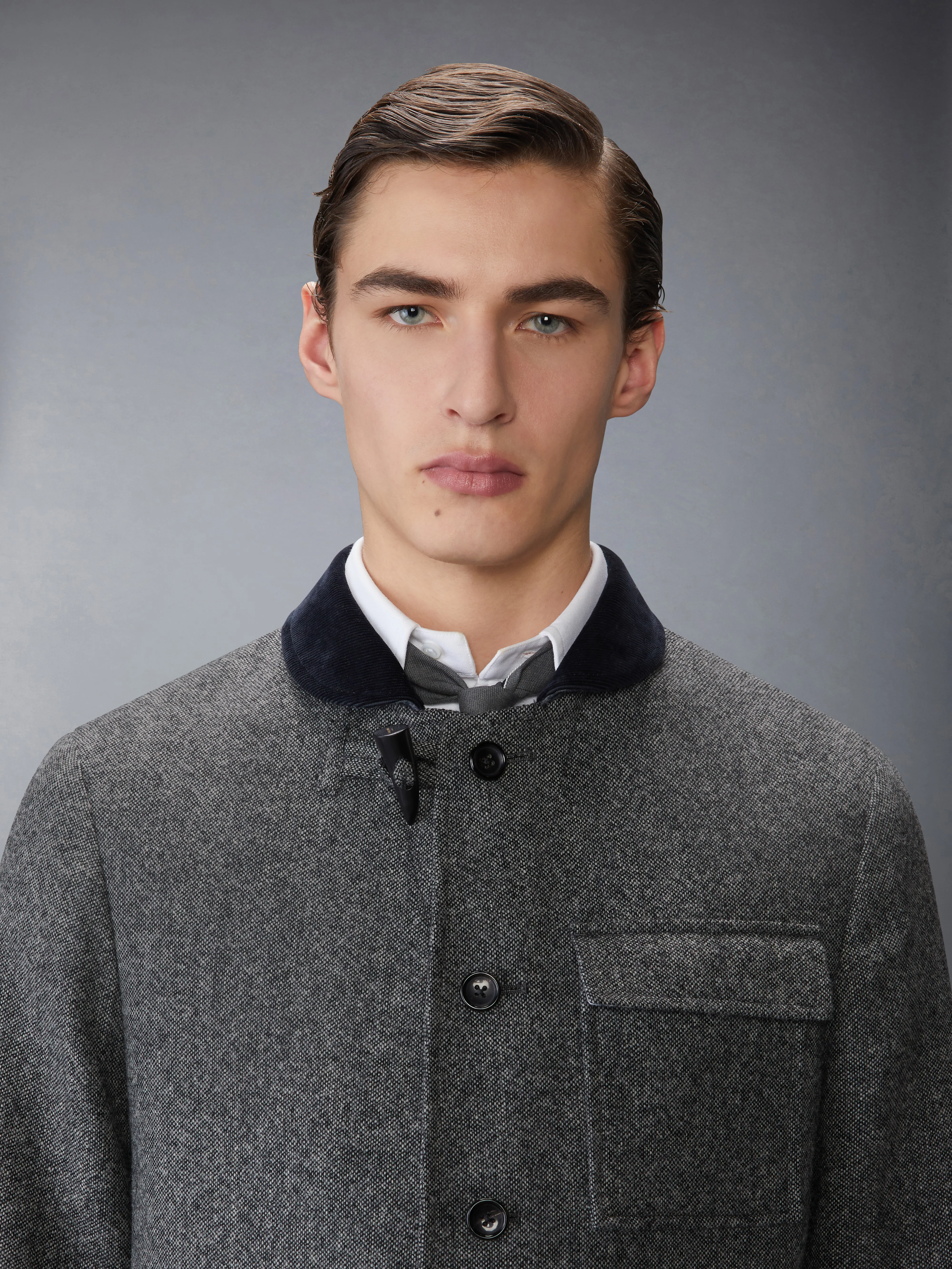 SOLID DONEGAL TWEED FISHERMAN SHAWL SPORTCOAT - Image 5
