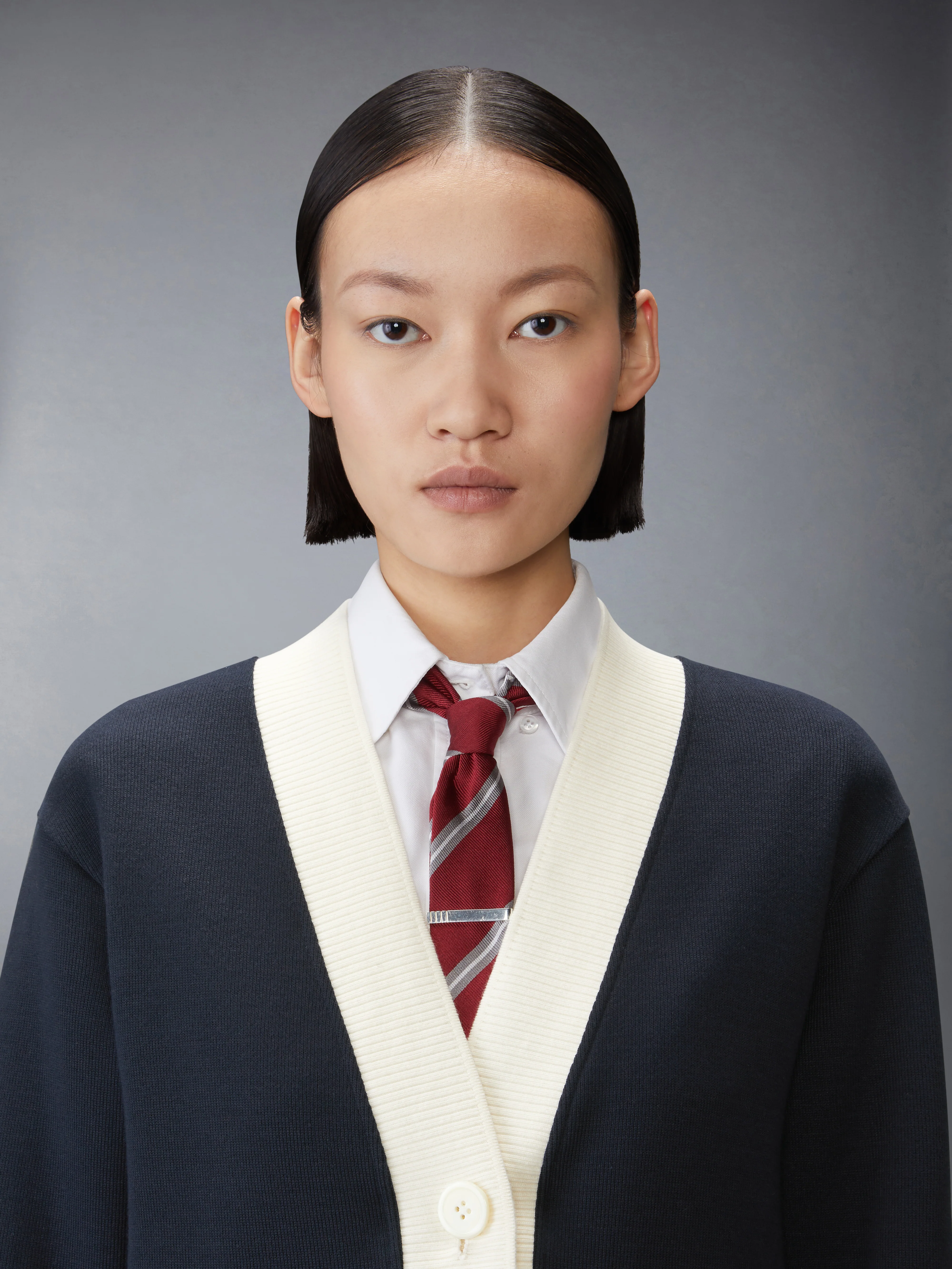 SOLID DOUBLE FACE KNIT OVERSIZED CARDIGAN - Image 5