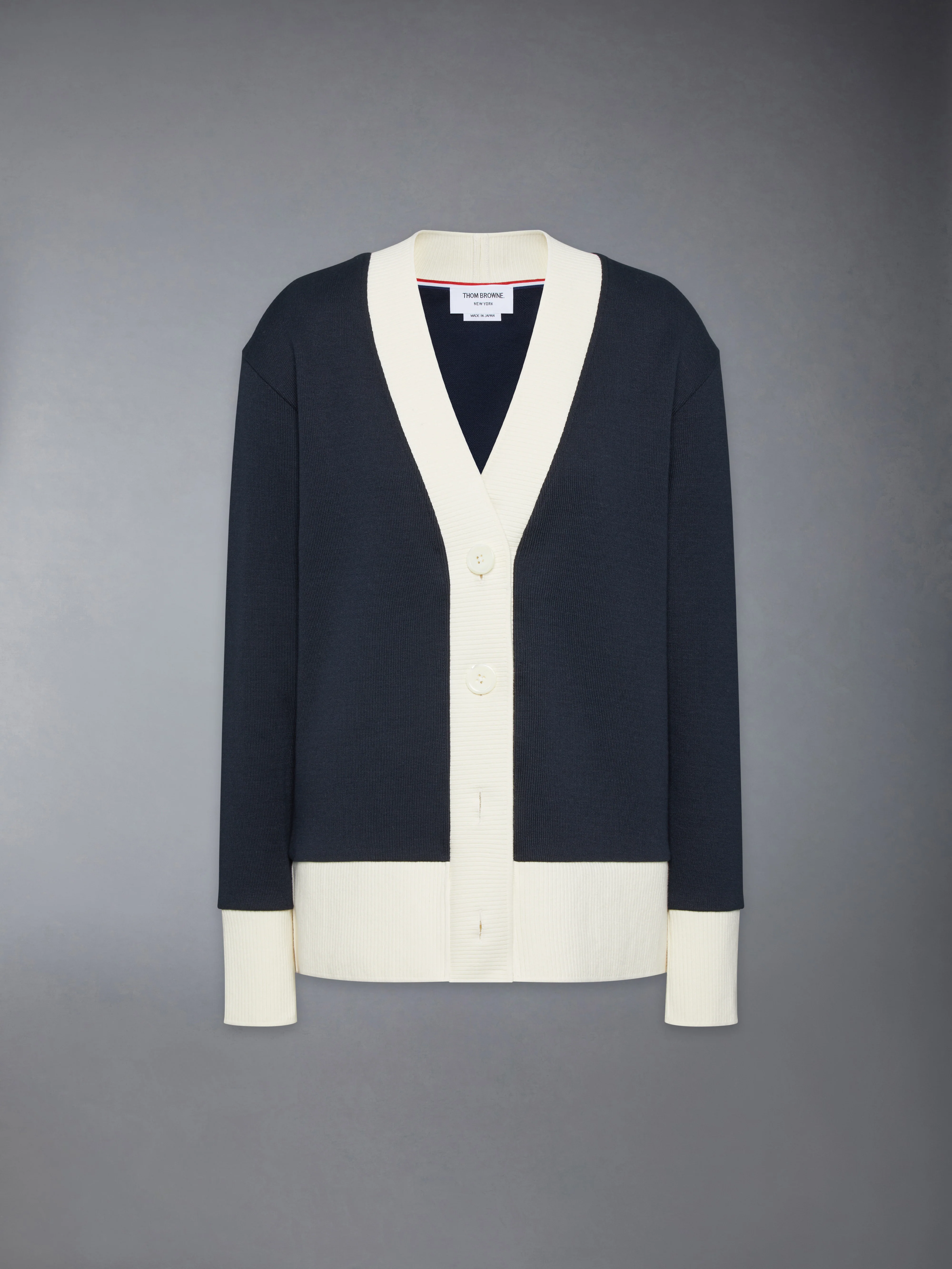 SOLID DOUBLE FACE KNIT OVERSIZED CARDIGAN - Image 6