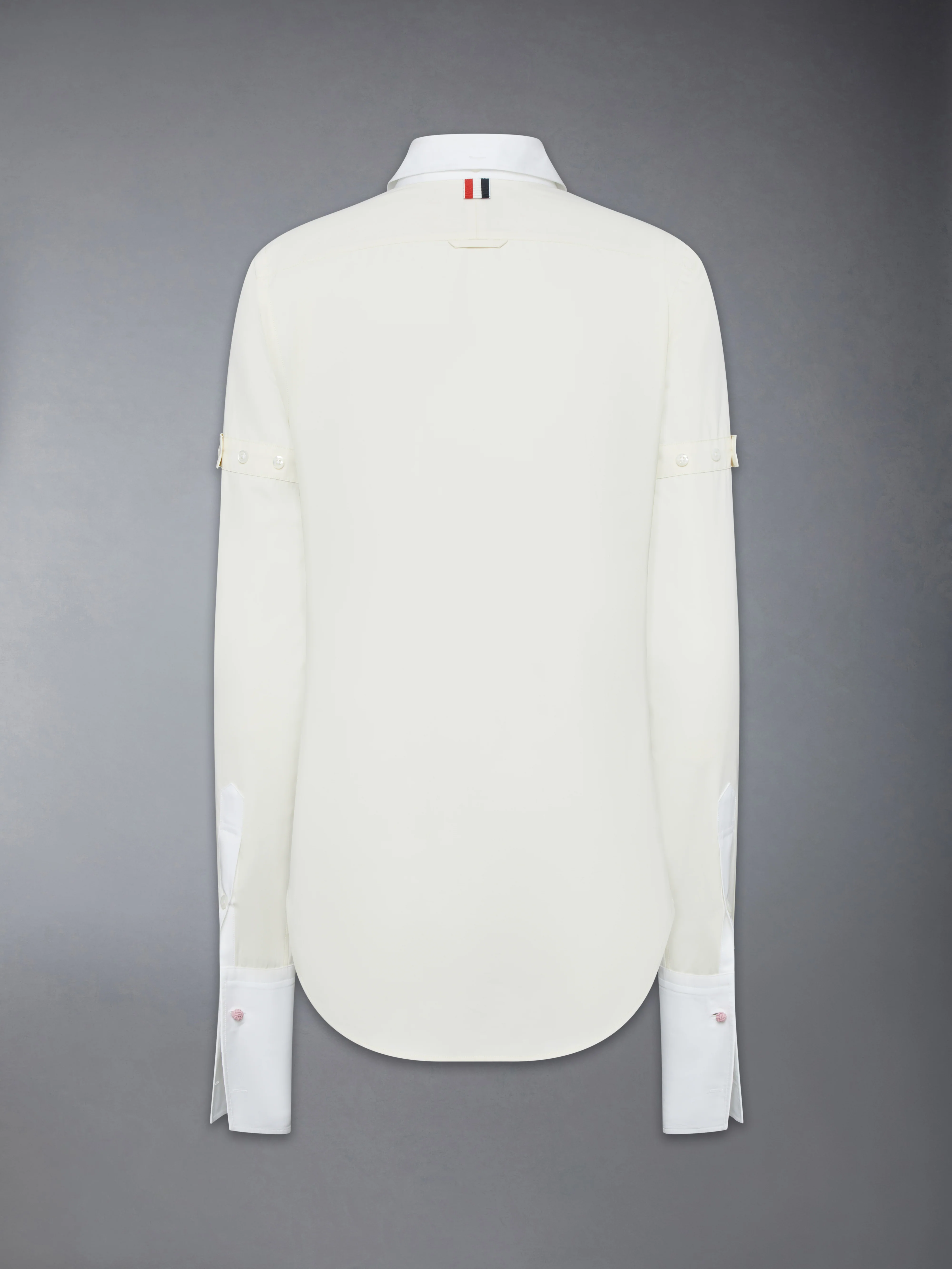 SOLID POPLIN ARMBAND FRENCH CUFF SHIRT - Image 10