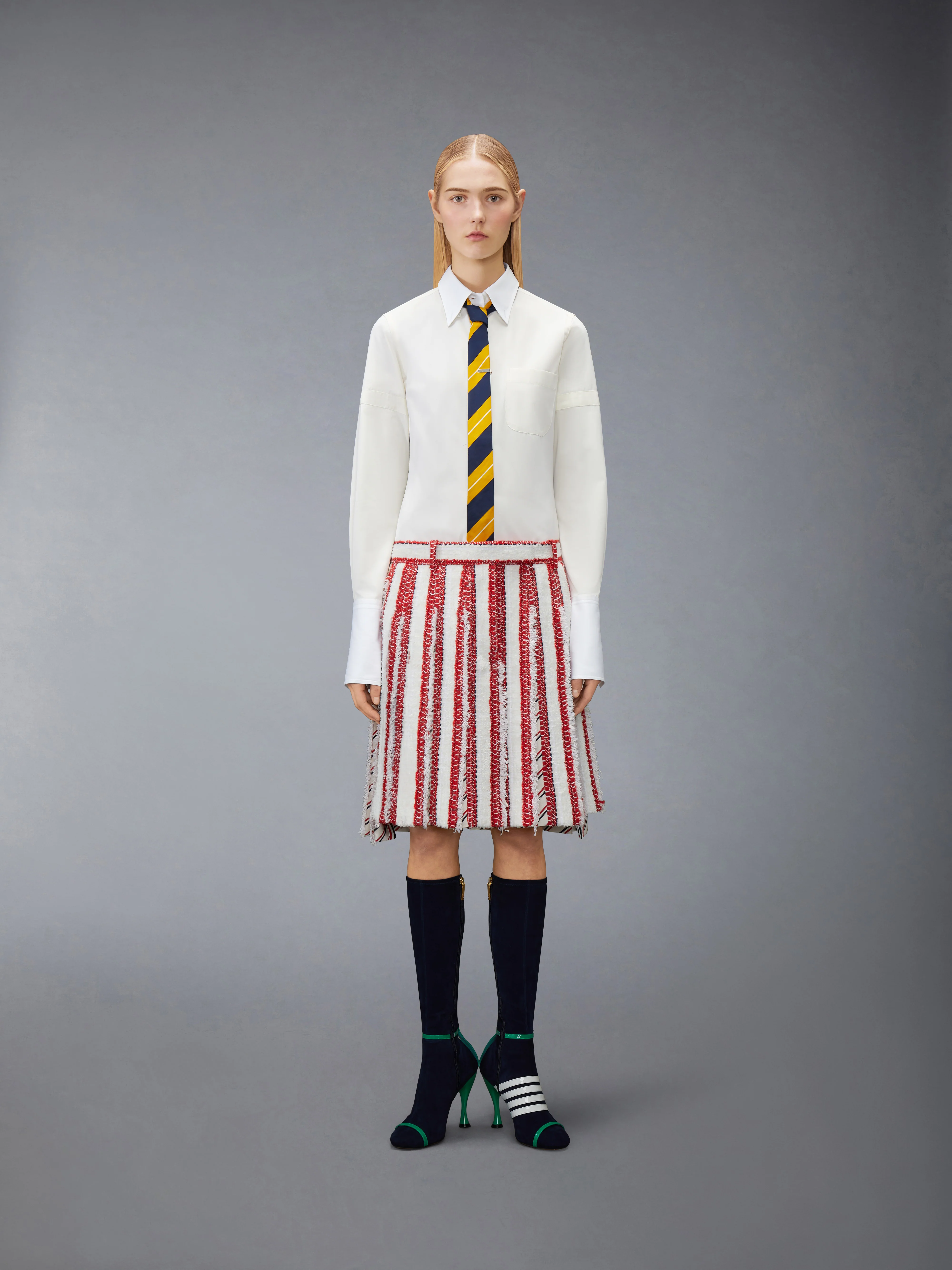 SOLID POPLIN ARMBAND FRENCH CUFF SHIRT - Image 4