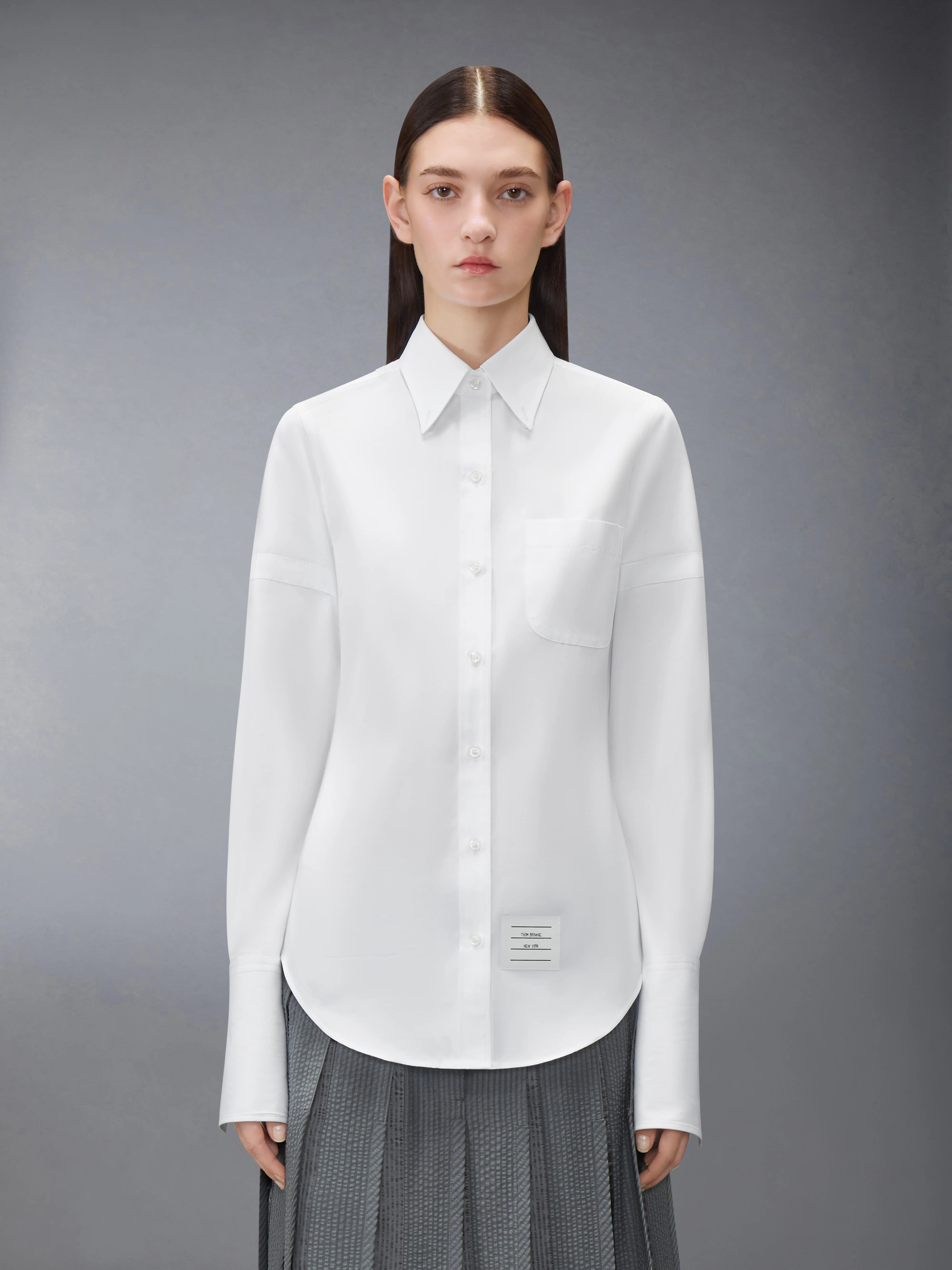 SOLID POPLIN ARMBAND FRENCH CUFF SHIRT - Image 2