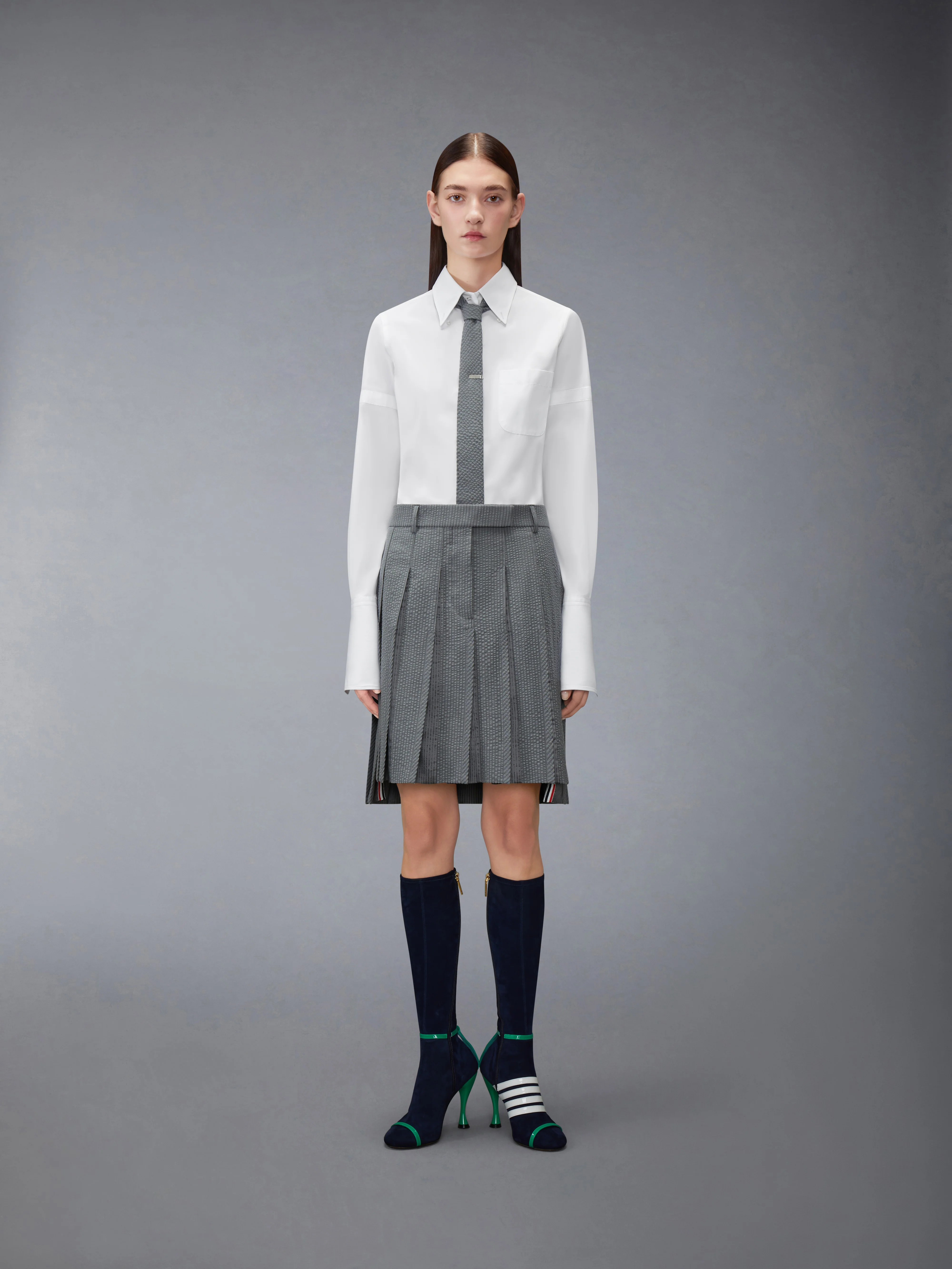 SOLID POPLIN ARMBAND FRENCH CUFF SHIRT - Image 4