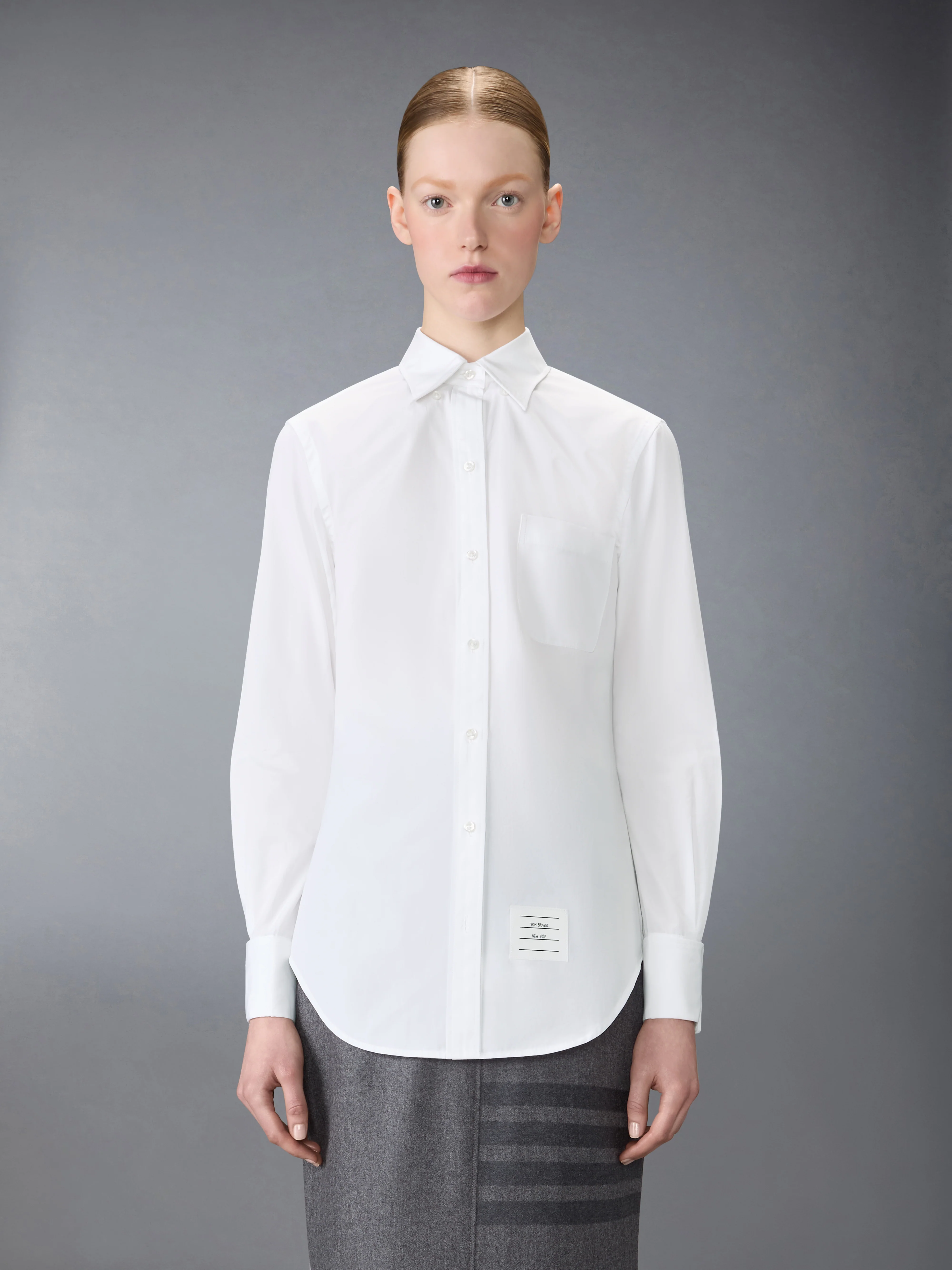SOLID POPLIN FRENCH CUFF SHIRT - Image 2