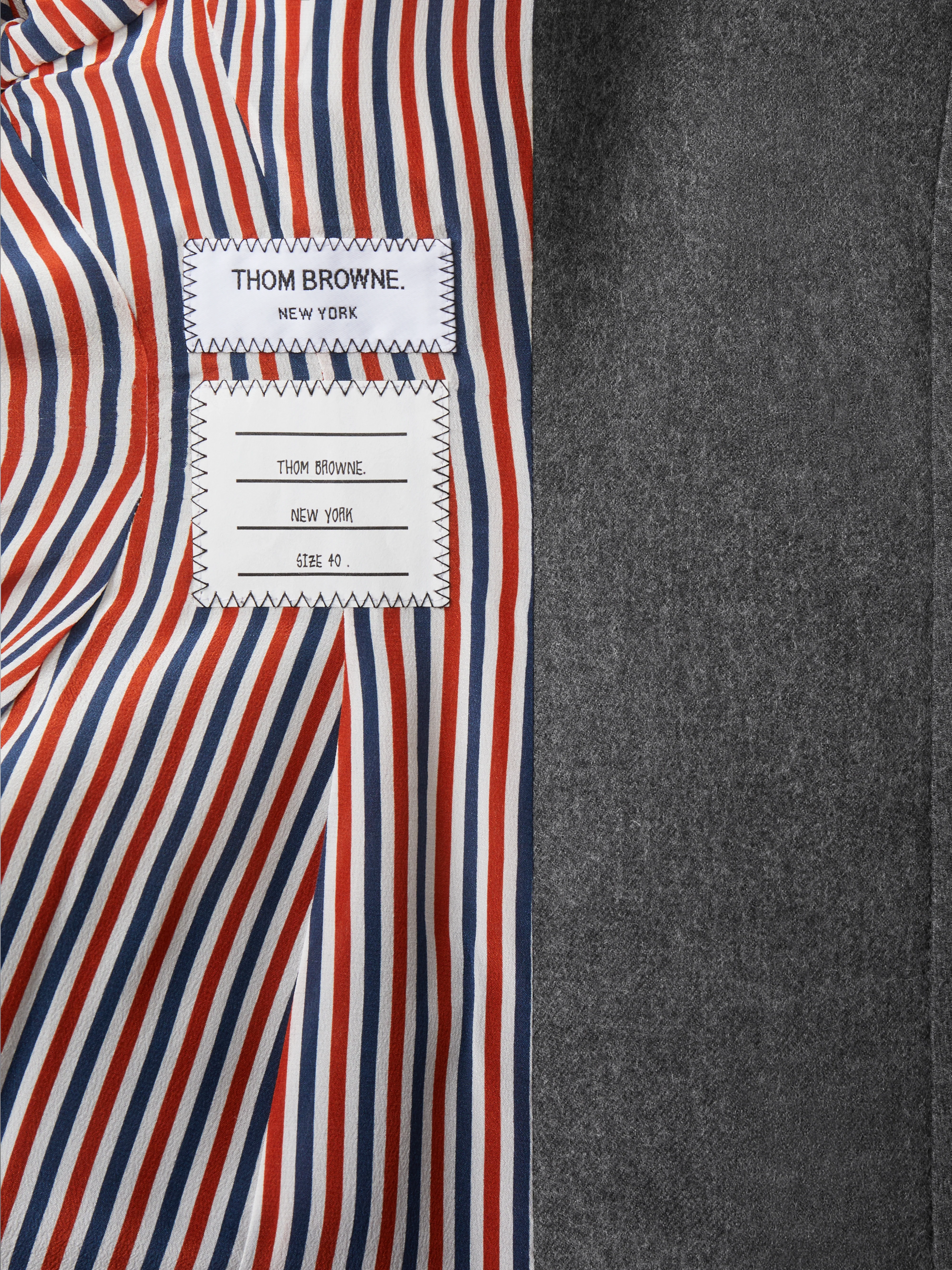 SOLID WOOL FLANNEL COCOON SPORTCOAT - Image 4