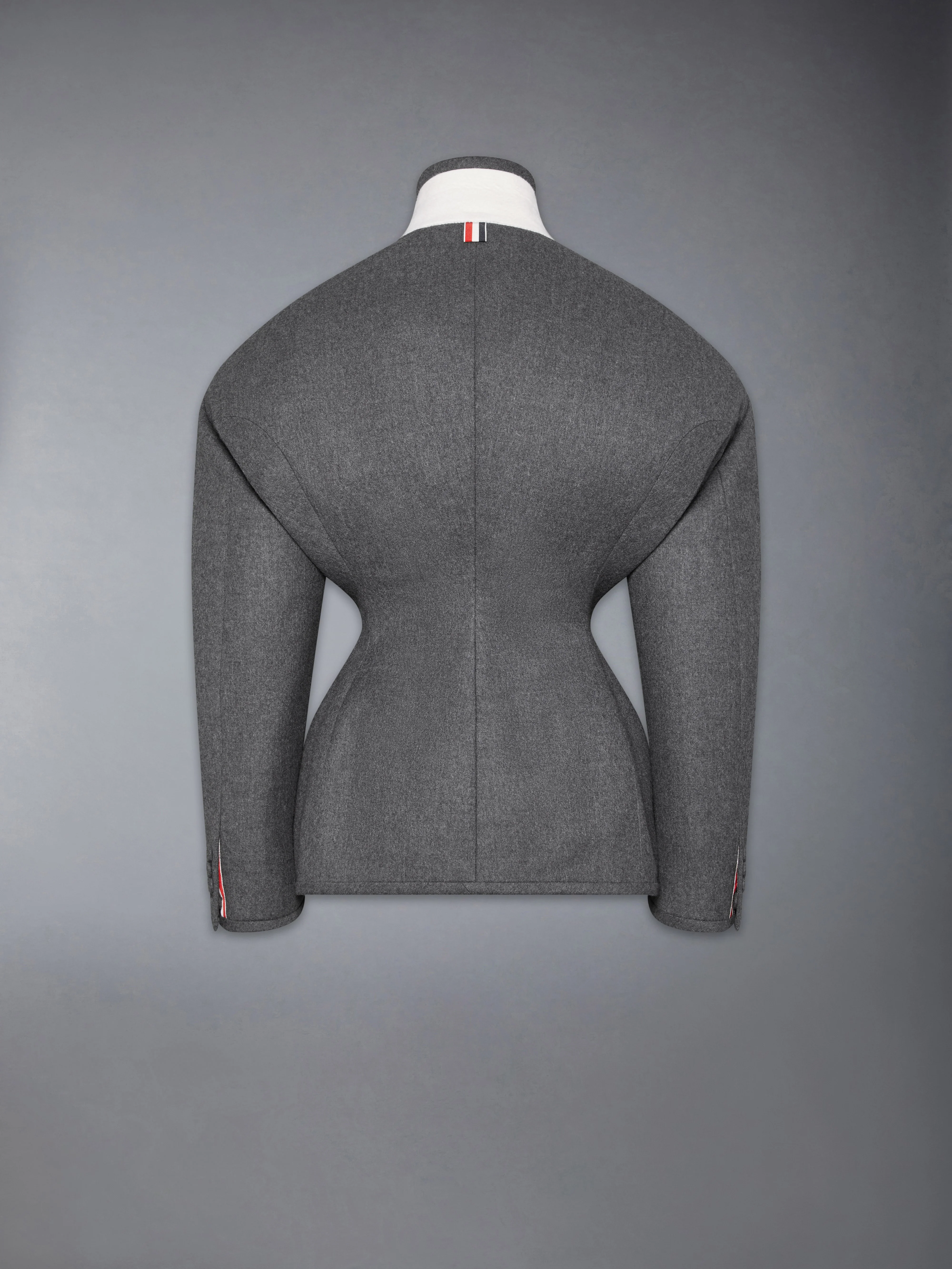 SOLID WOOL FLANNEL COCOON SPORTCOAT - Image 7