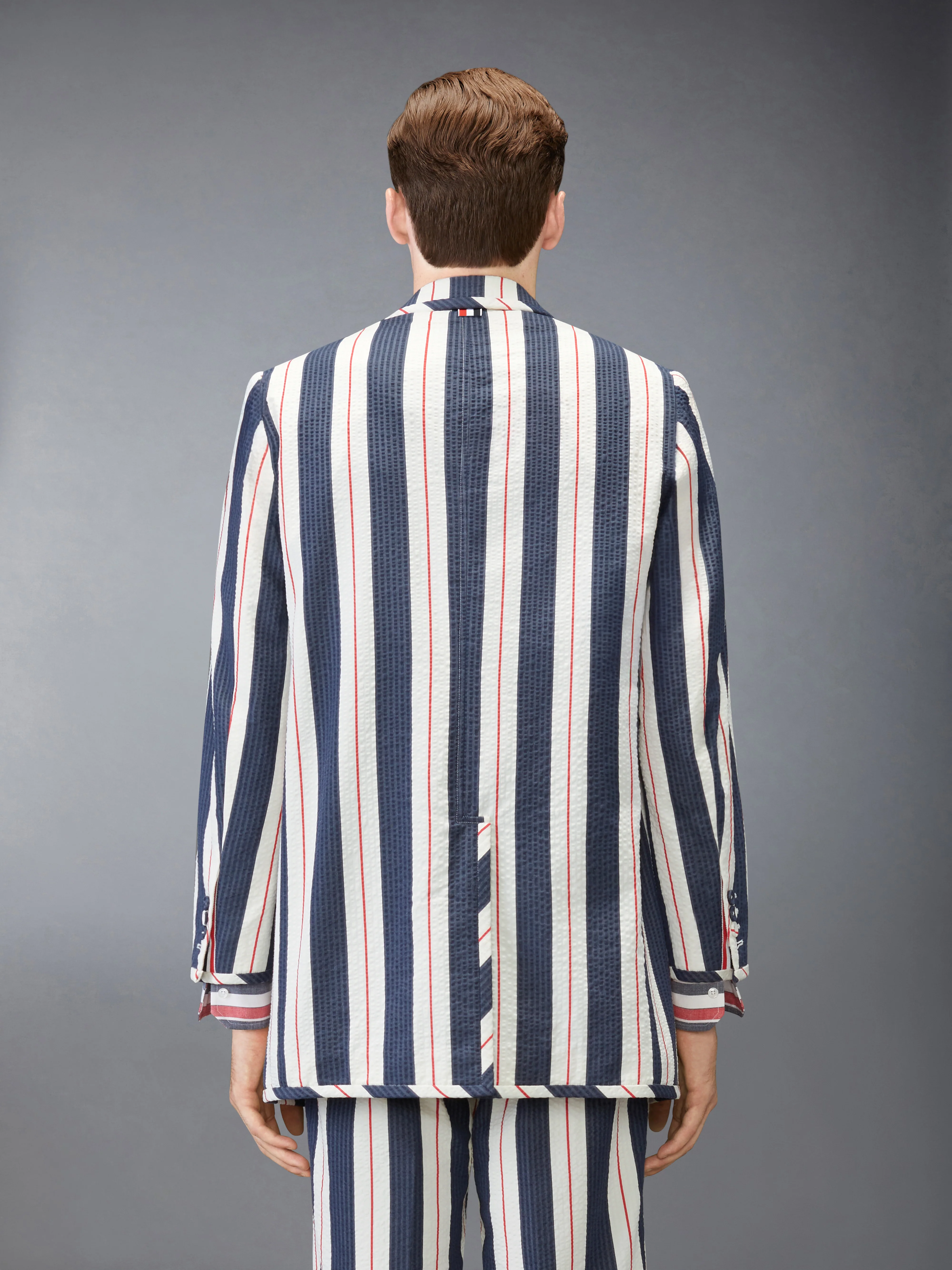 STRIPED SEERSUCKER OVERSIZED SPORTCOAT - Image 2