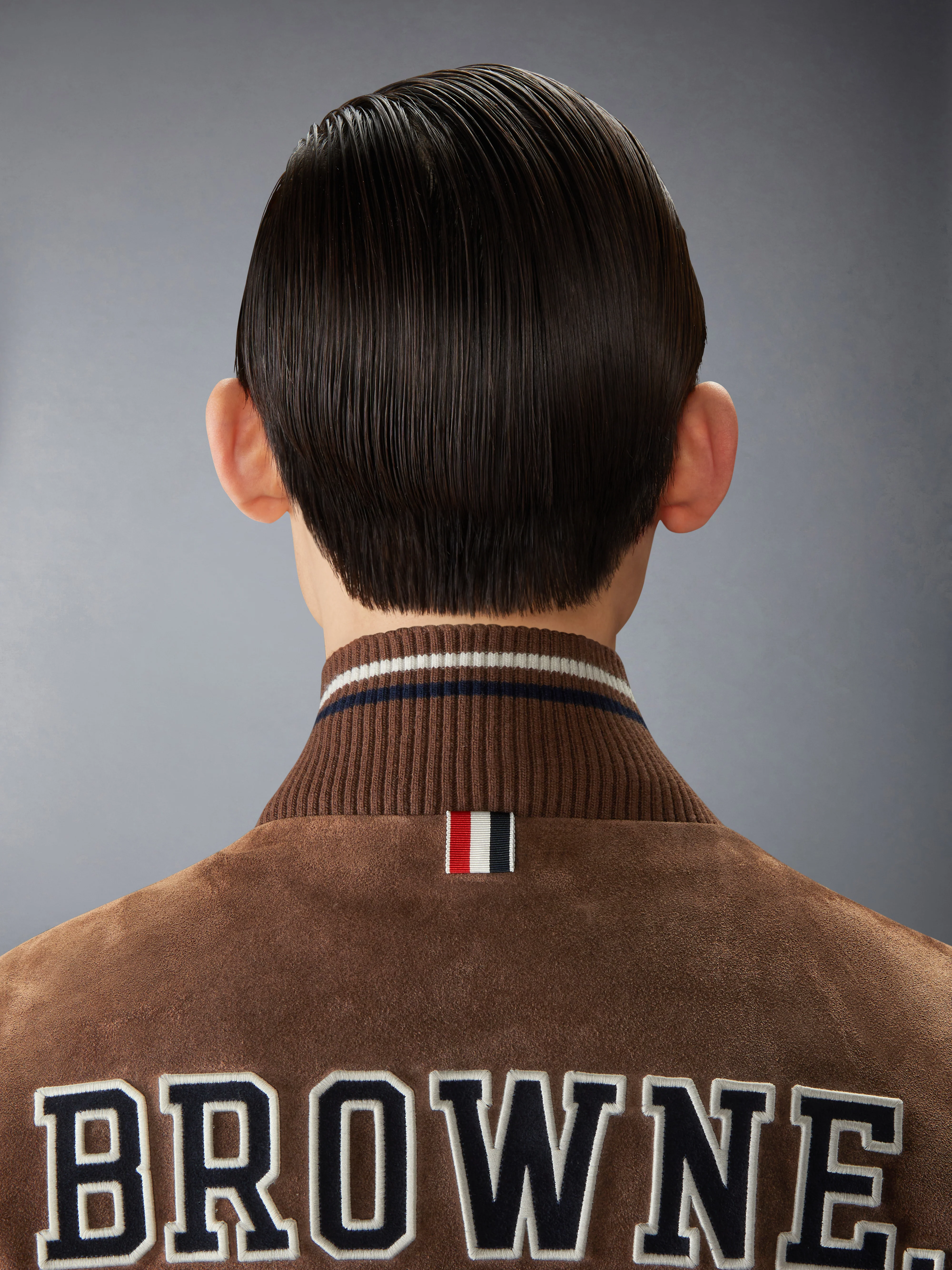 SUEDE KNIT RIB BLOUSON JACKET - Image 5