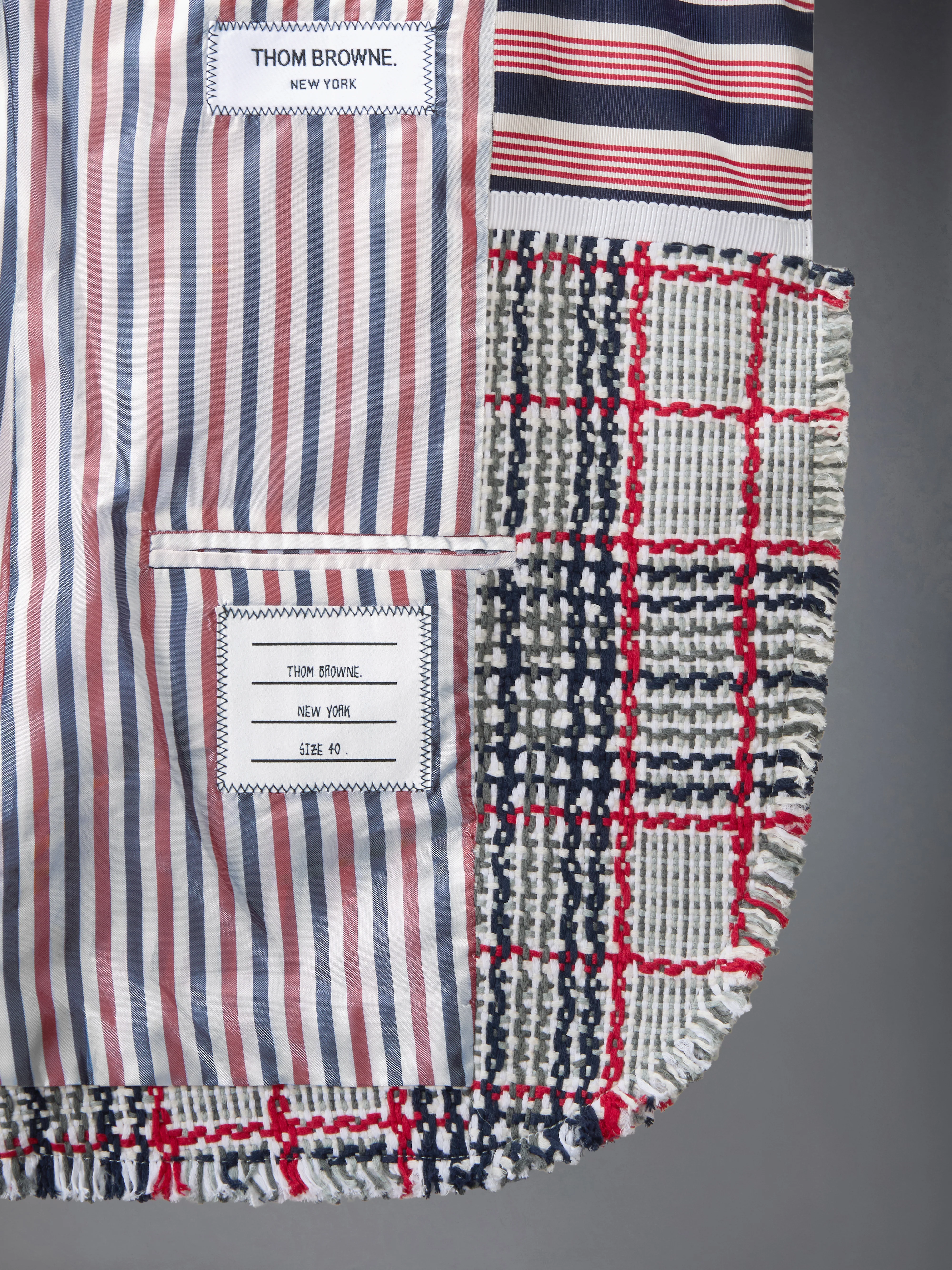 SUMMER TWEED TROMPE L’ŒIL BIKINI FRAY EDGE SPORTCOAT - Image 3