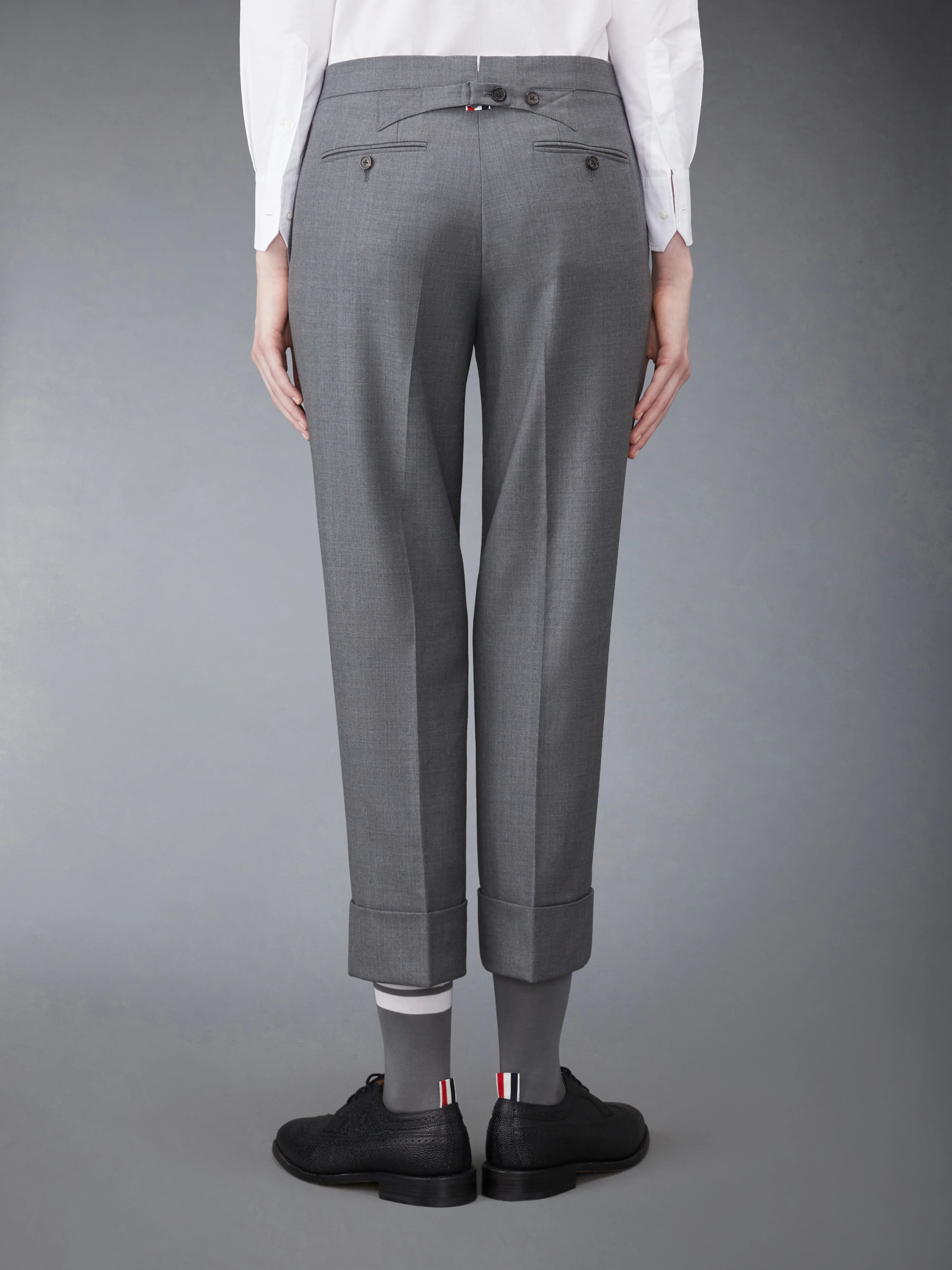 SUPER 120’S TWILL BACKSTRAP TROUSER - Image 2