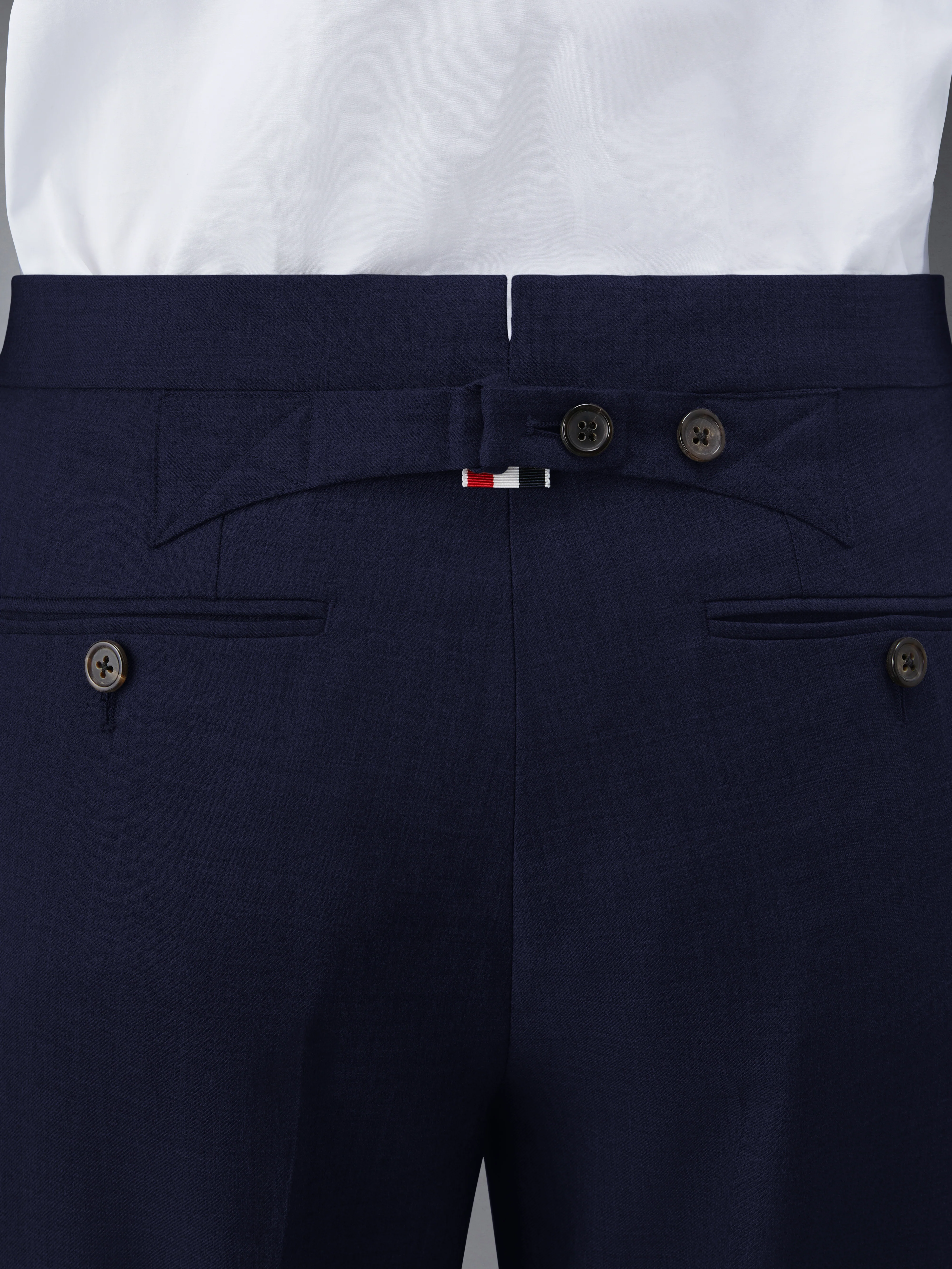 SUPER 120’S TWILL BACKSTRAP TROUSER - Image 4