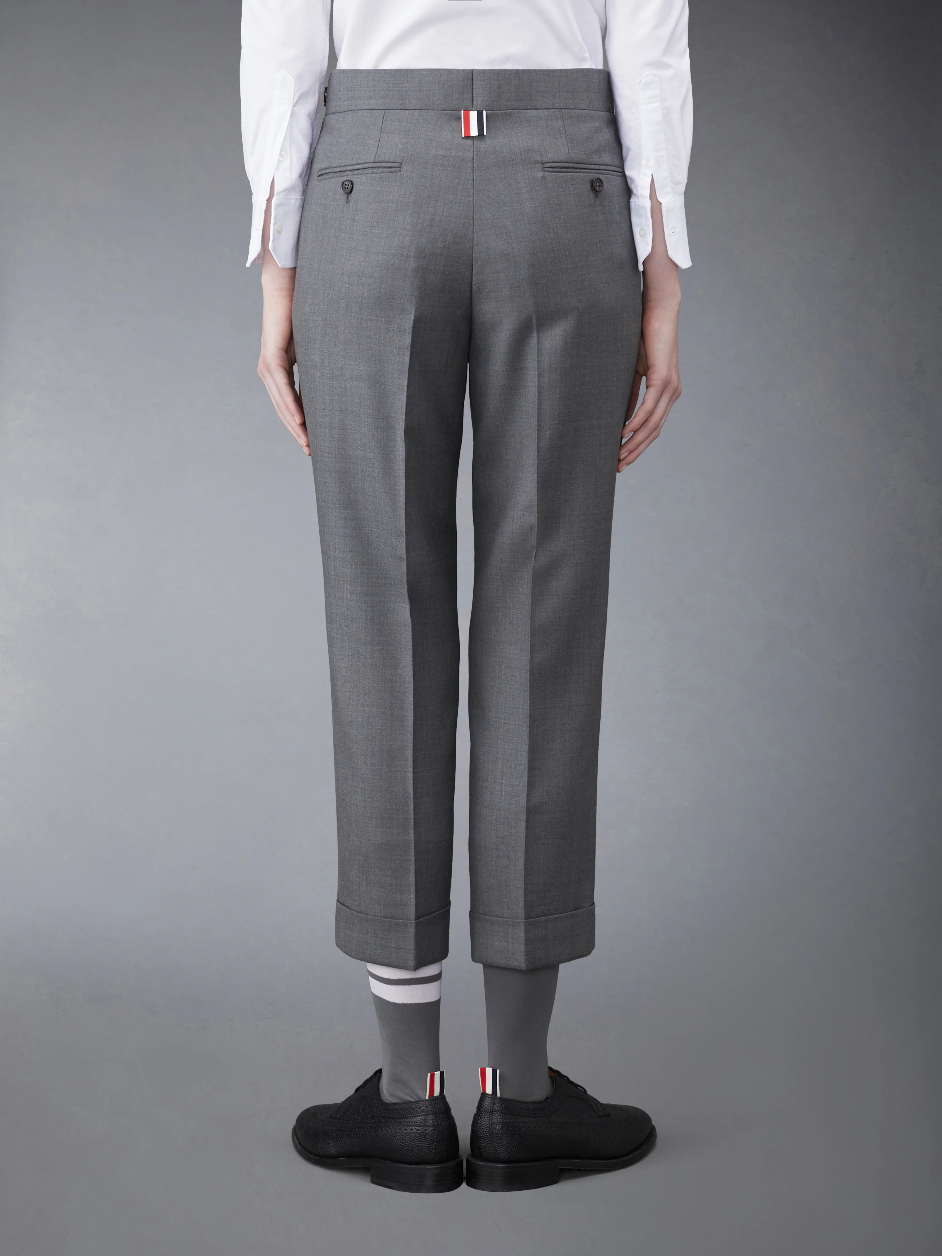 SUPER 120’S TWILL LOW RISE TROUSER - Image 2