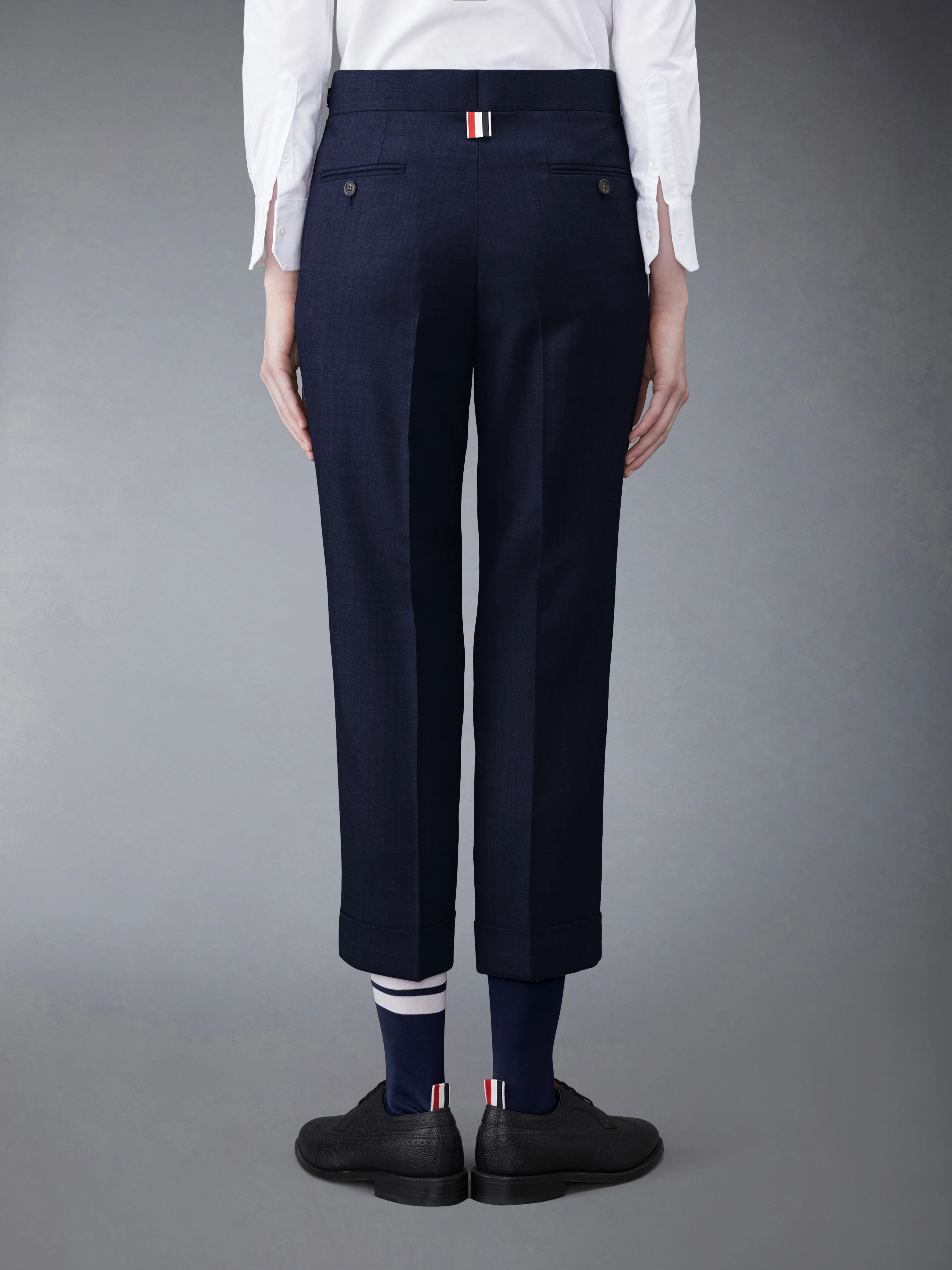 SUPER 120’S TWILL LOW RISE TROUSER - Image 2